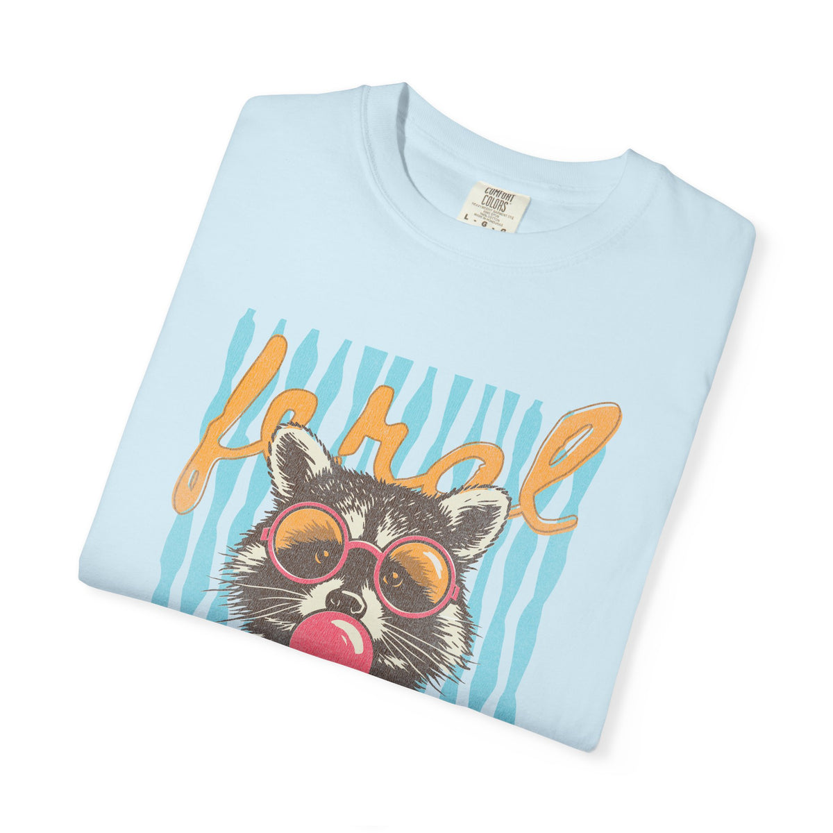 Raccoon Bubblegum Tee — Vintage Sunglasses Graphic T-Shirt
