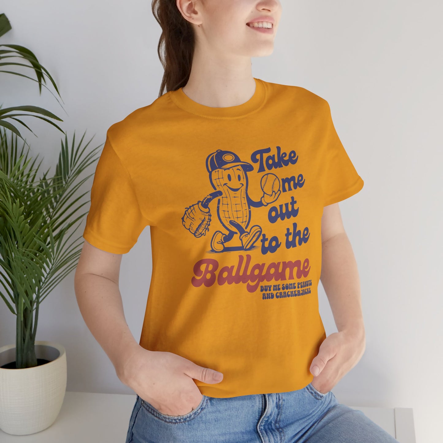 Baseball Tee — "Take Me Out to the Ballgame" Vintage Mascot T-Shirt