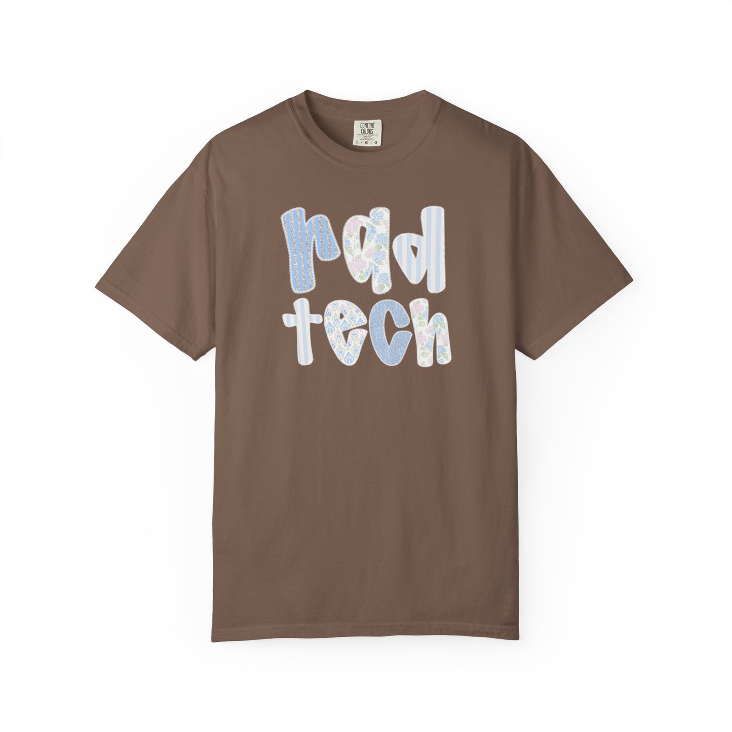 Rad Tech T-Shirt — Retro Floral 'rad tech' Graphic Tee for Radiologic Technologists