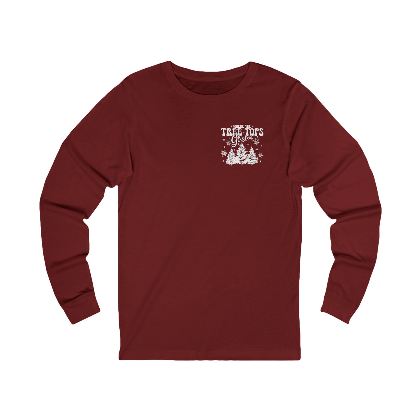 Where Treetops Glisten Long-sleeve Tee (White Design)