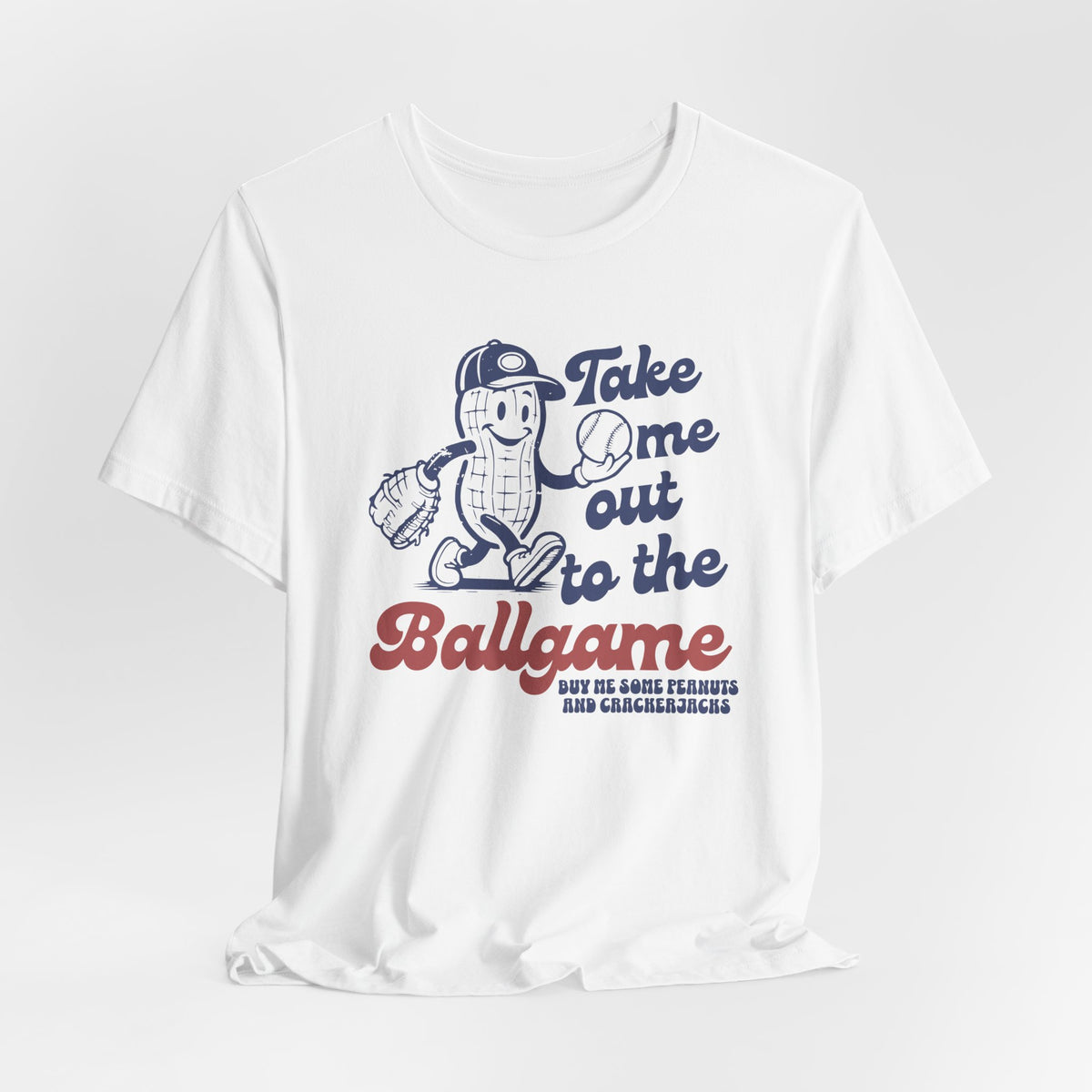 Baseball Tee — "Take Me Out to the Ballgame" Vintage Mascot T-Shirt