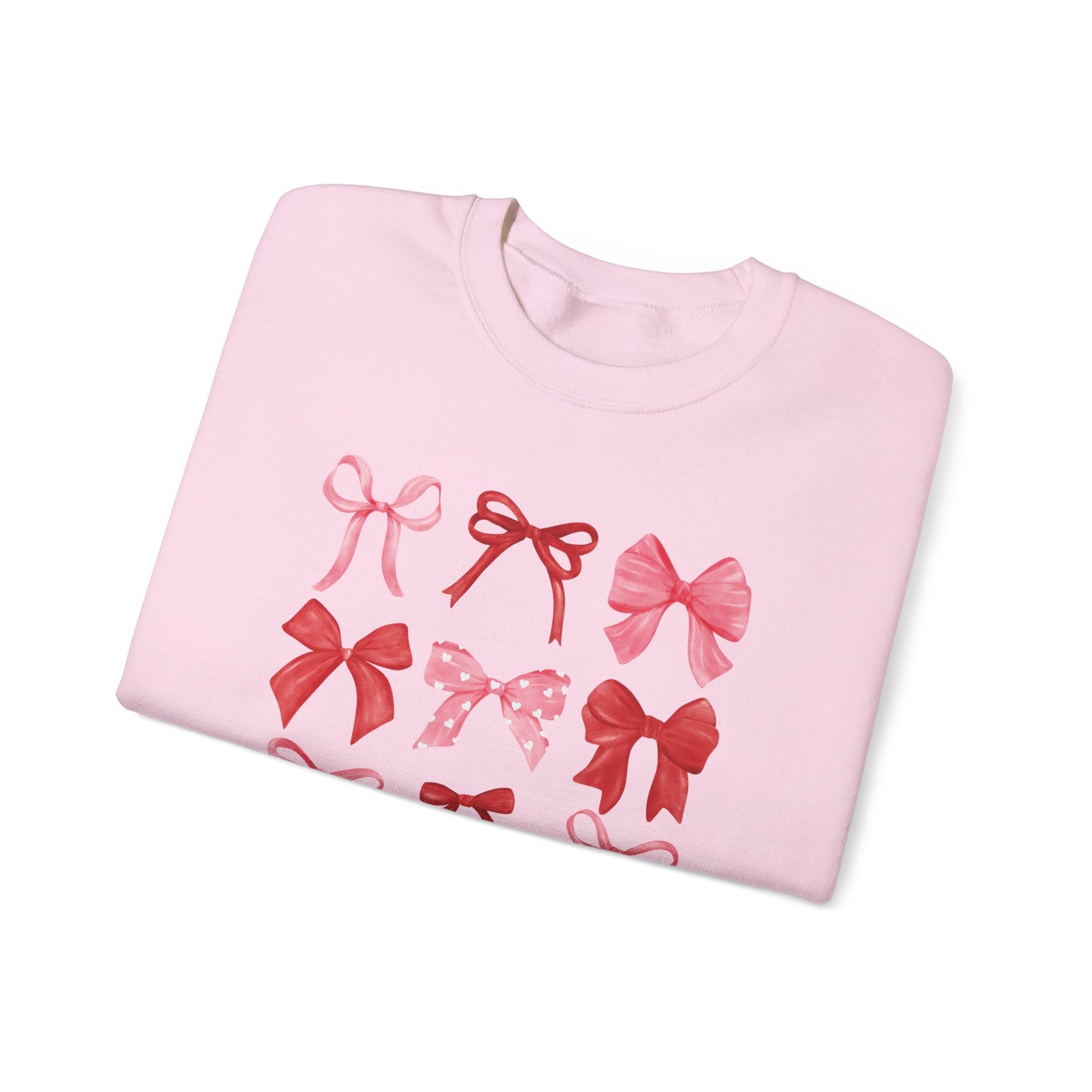 Bow Pattern Crewneck Sweatshirt