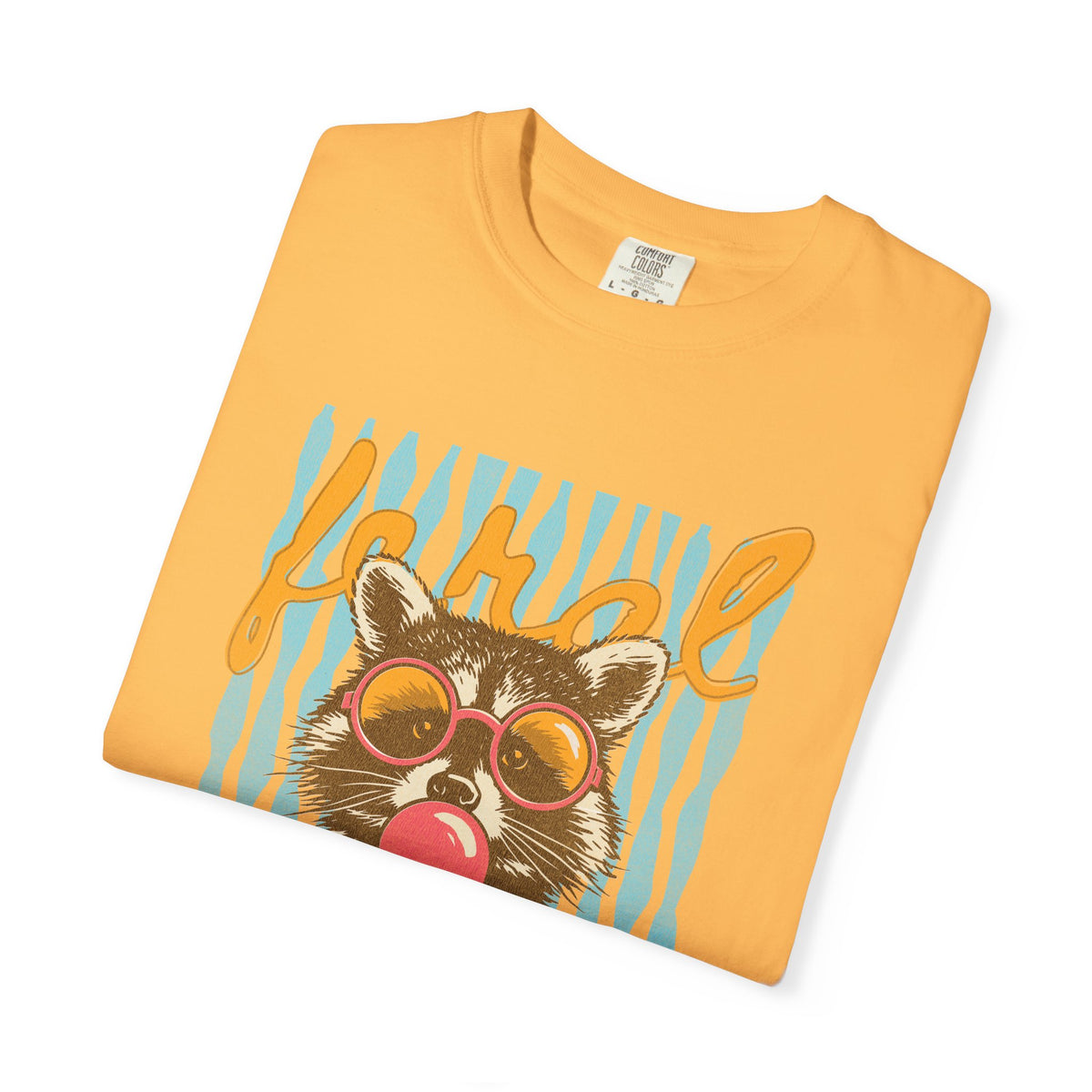 Raccoon Bubblegum Tee — Vintage Sunglasses Graphic T-Shirt