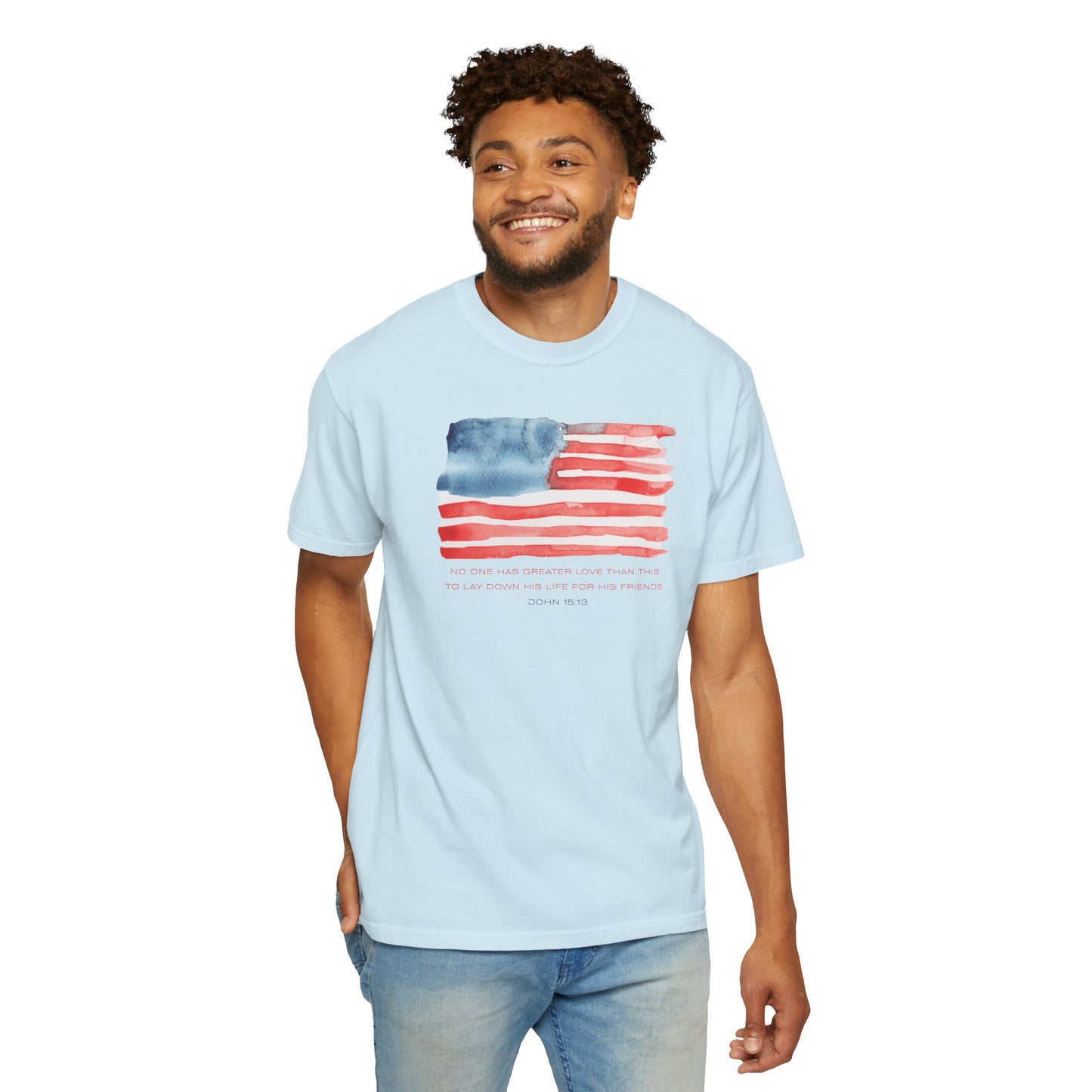 American Watercolor Flag T-Shirt