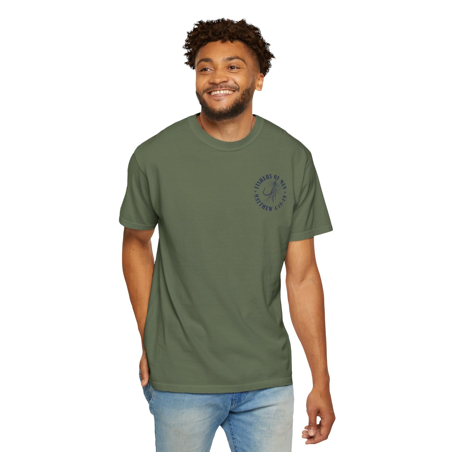 Fishers of Men T-Shirt — Christian Fishing Graphic Tee (Matthew 4:18-19)