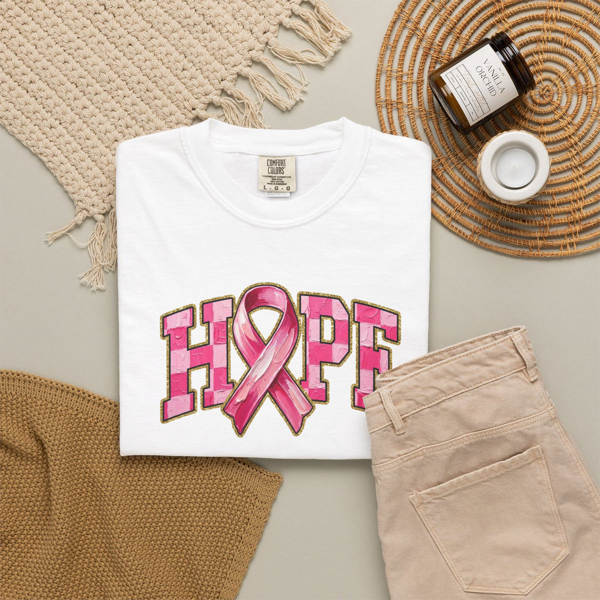 Hope Ribbon T-Shirt — Breast Cancer Awareness Tee
