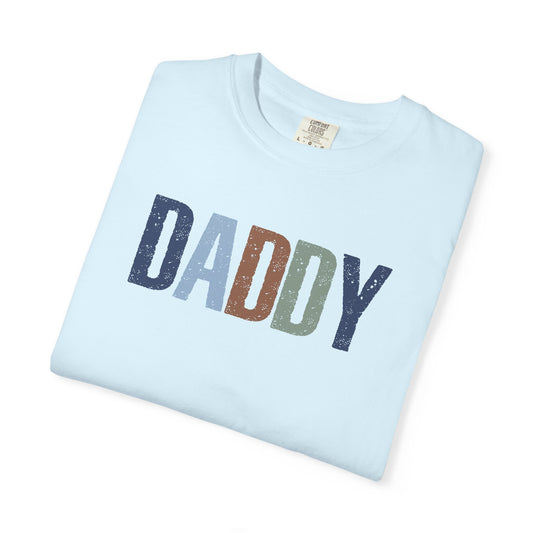 Daddy Graphic T-Shirt — Vintage Multicolor Lettering, Father’s Day Gift