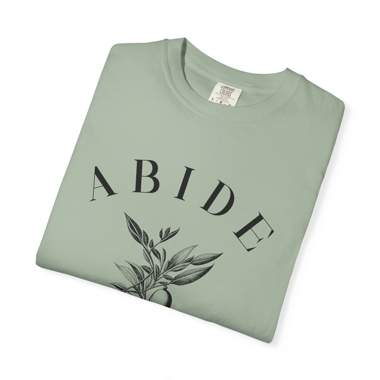 Abide Floral Tee — John 15 Inspirational T-Shirt