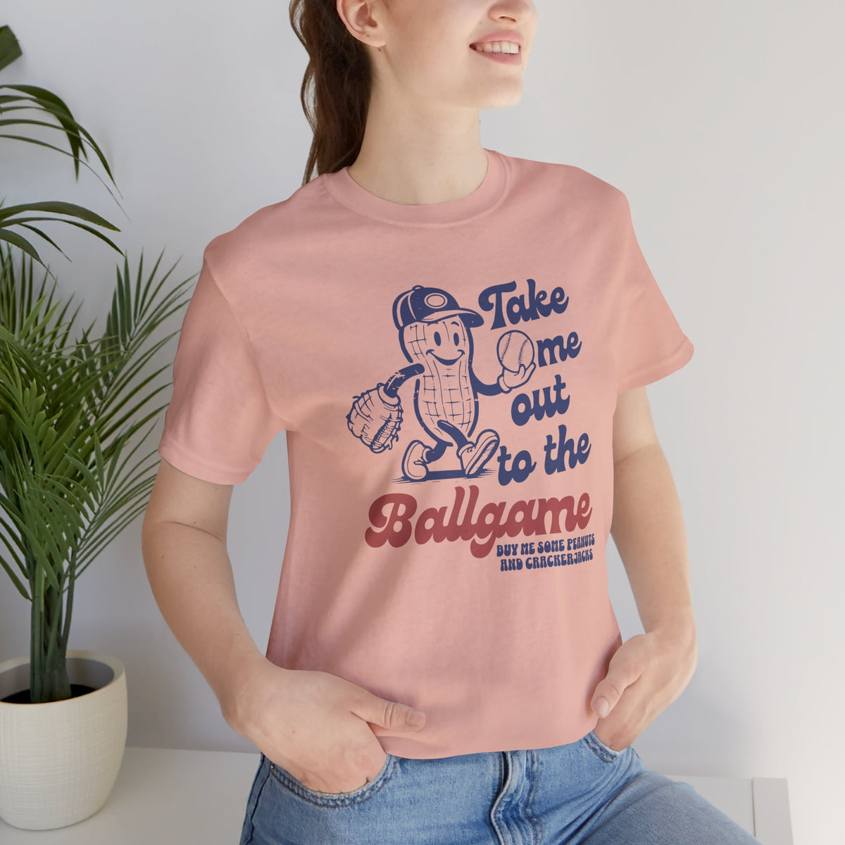 Baseball Tee — "Take Me Out to the Ballgame" Vintage Mascot T-Shirt