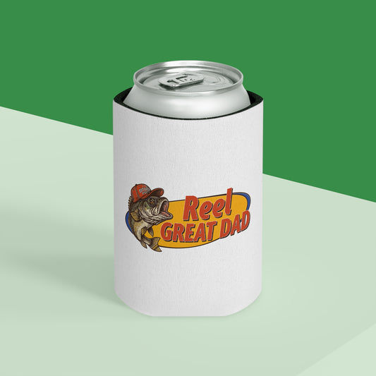 Can Cooler — "Reel Great Dad" Fishing Dad Can Cooler, Father's Day Gift