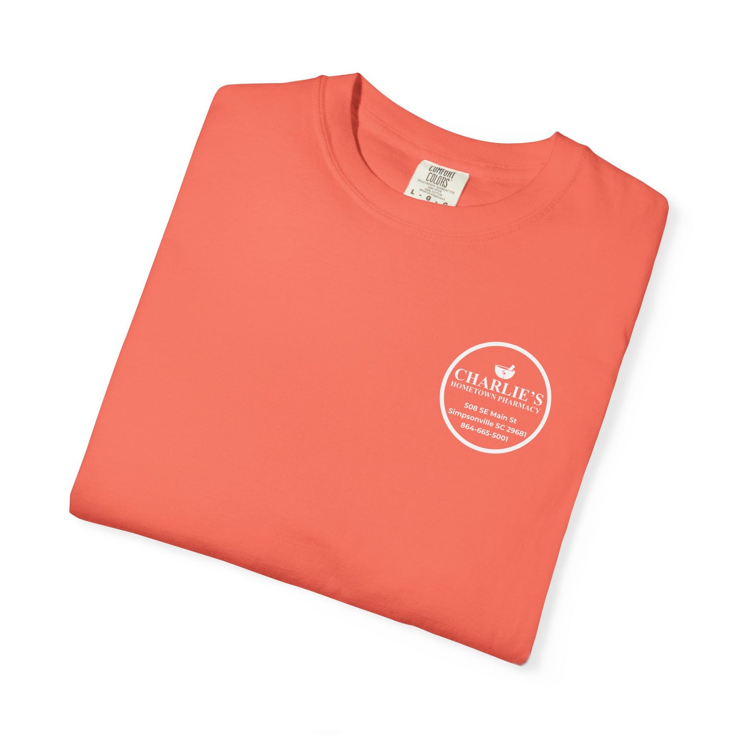 Pharmacy Logo T-Shirt — Charlie’s Hometown Pharmacy Logo Tee