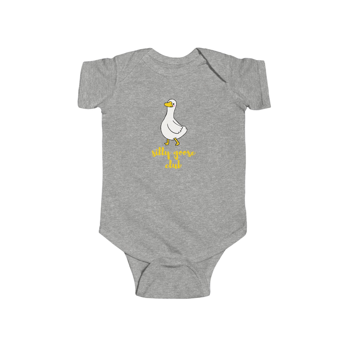 Baby Bodysuit — "Silly Goose Club" Cute Goose Infant One-Piece