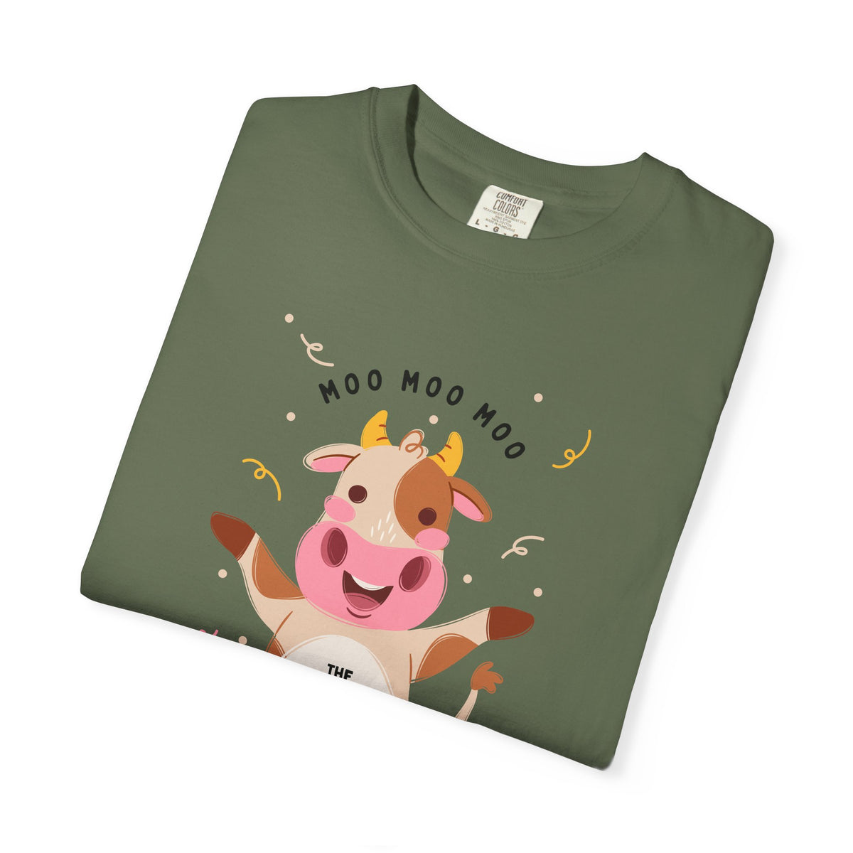 Mighty Moo Cow Graphic T-Shirt — Cute Farm Animal Tee