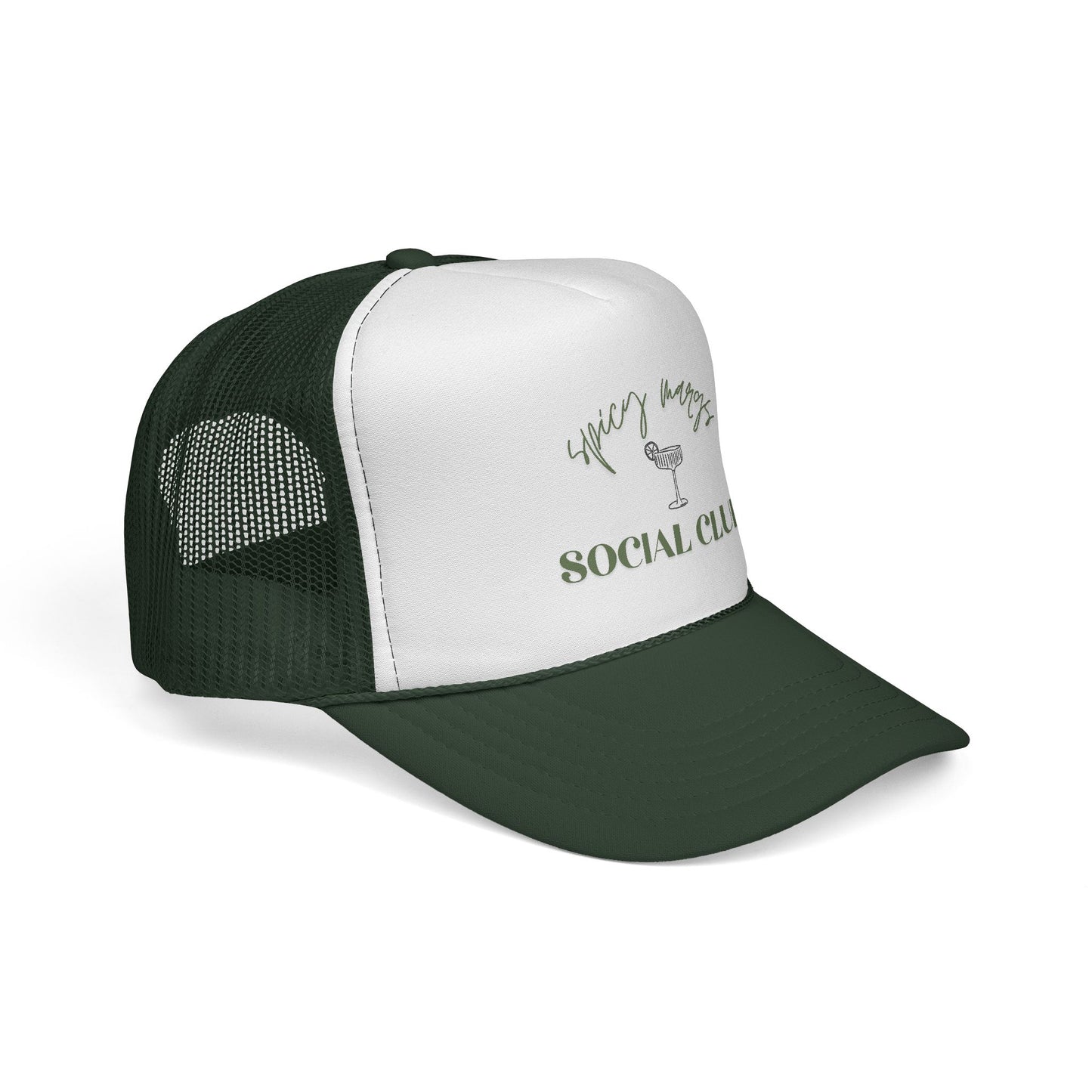 Trucker Cap — 'Spicy Margs' Social Club Embroidered Unisex Hat