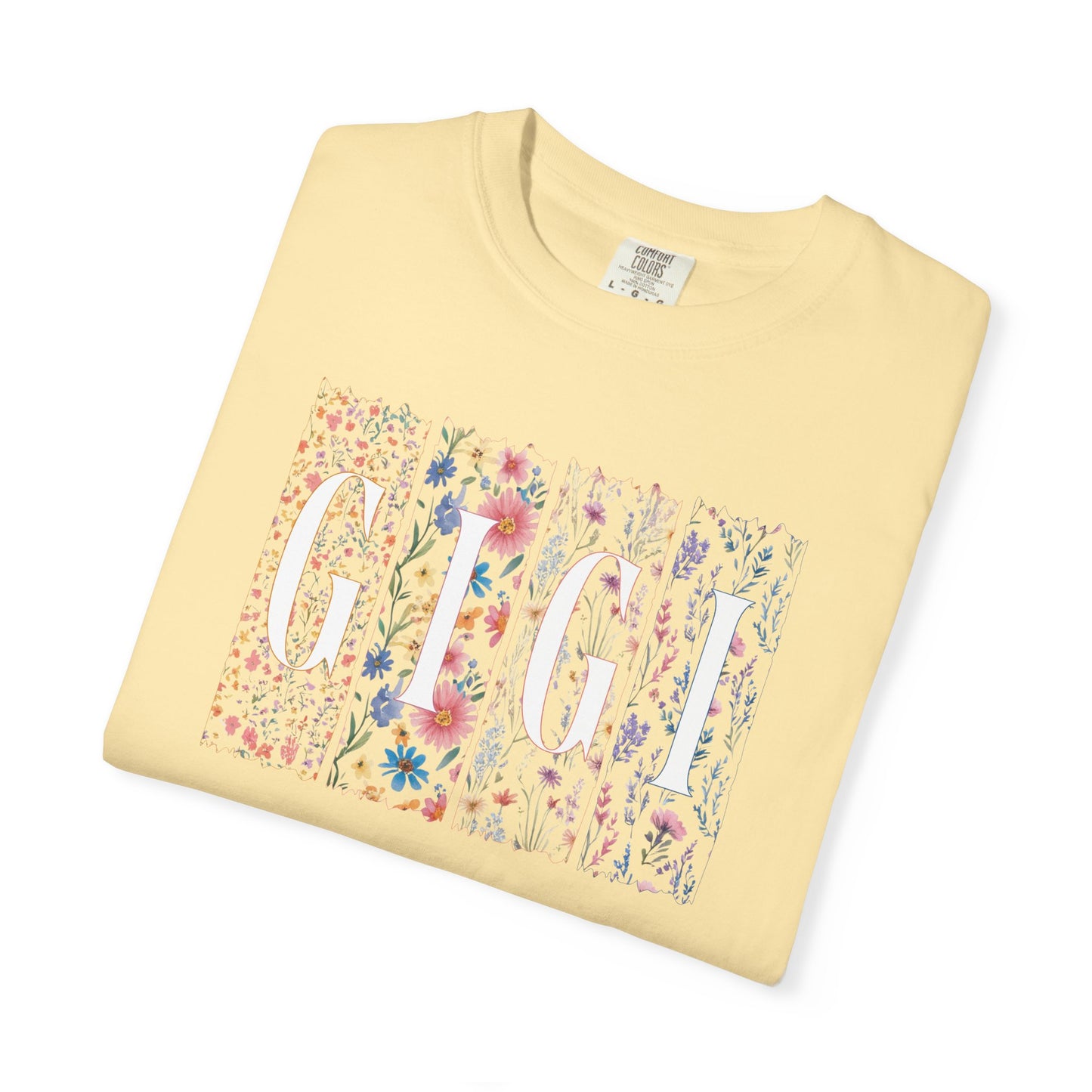 "GiGi" Floral Meadow Graphic T-Shirt — Watercolor Wildflower Print