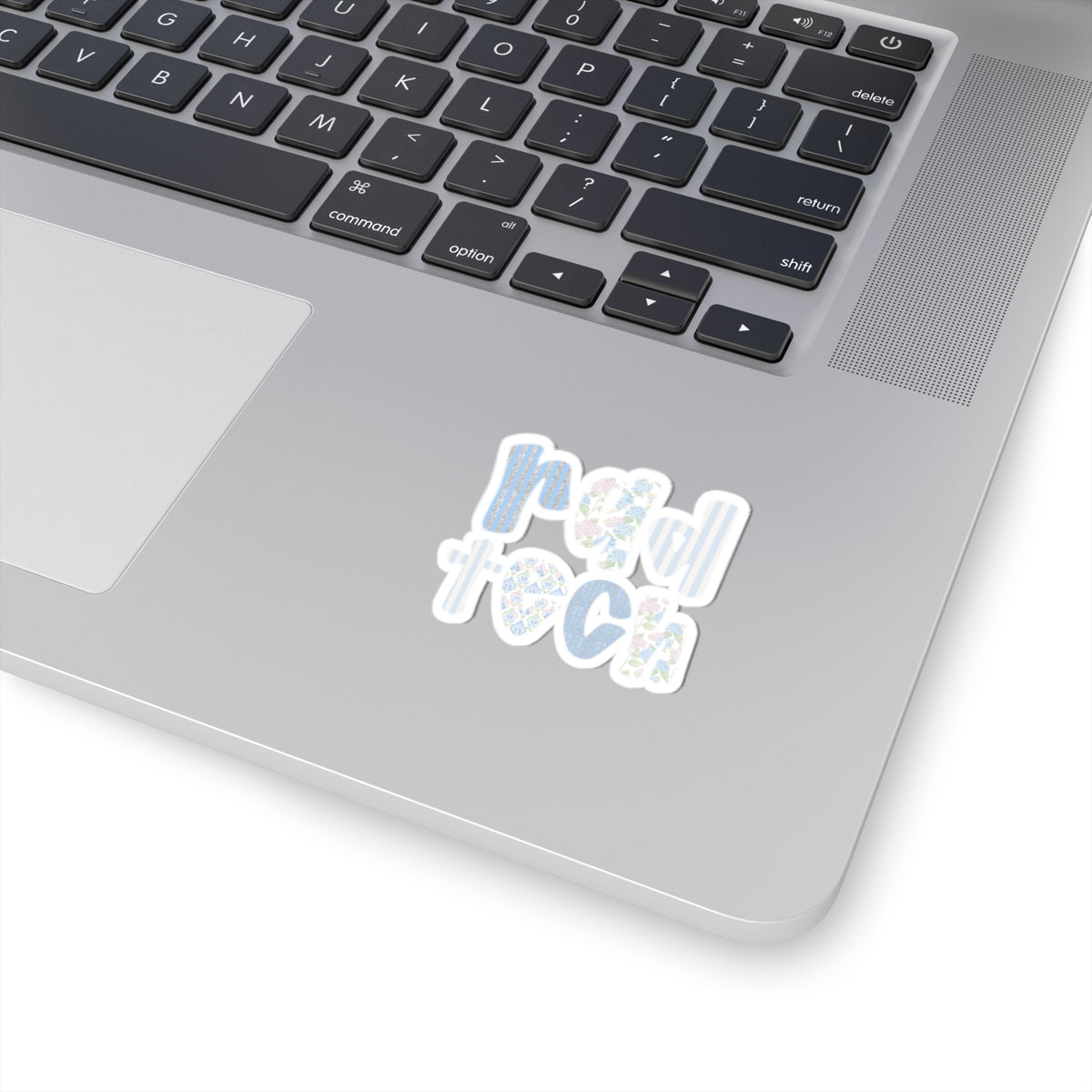 Floral 'Rad Tech' Decorative Kiss-Cut Sticker