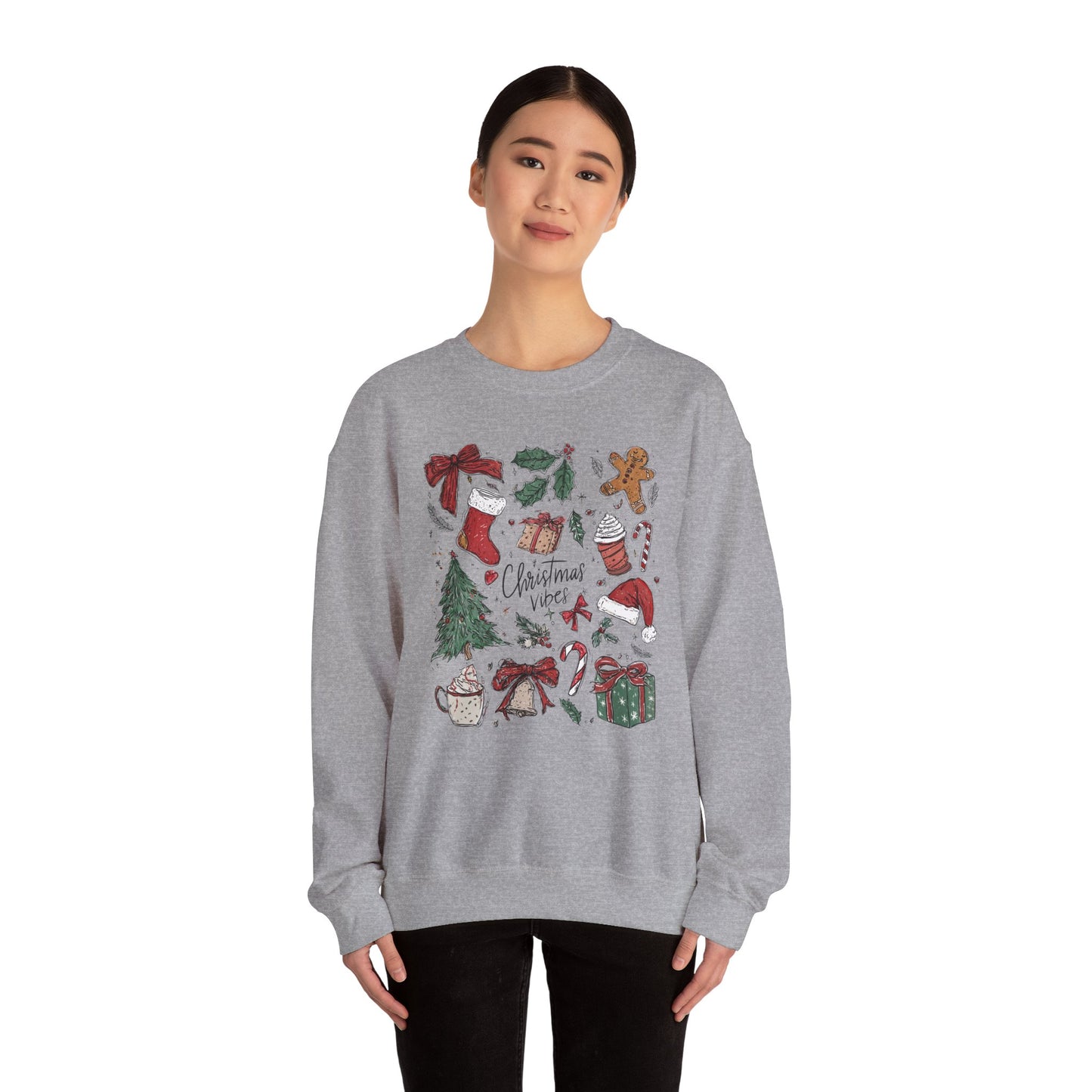 Christmas Doodles Crewneck Sweatshirt