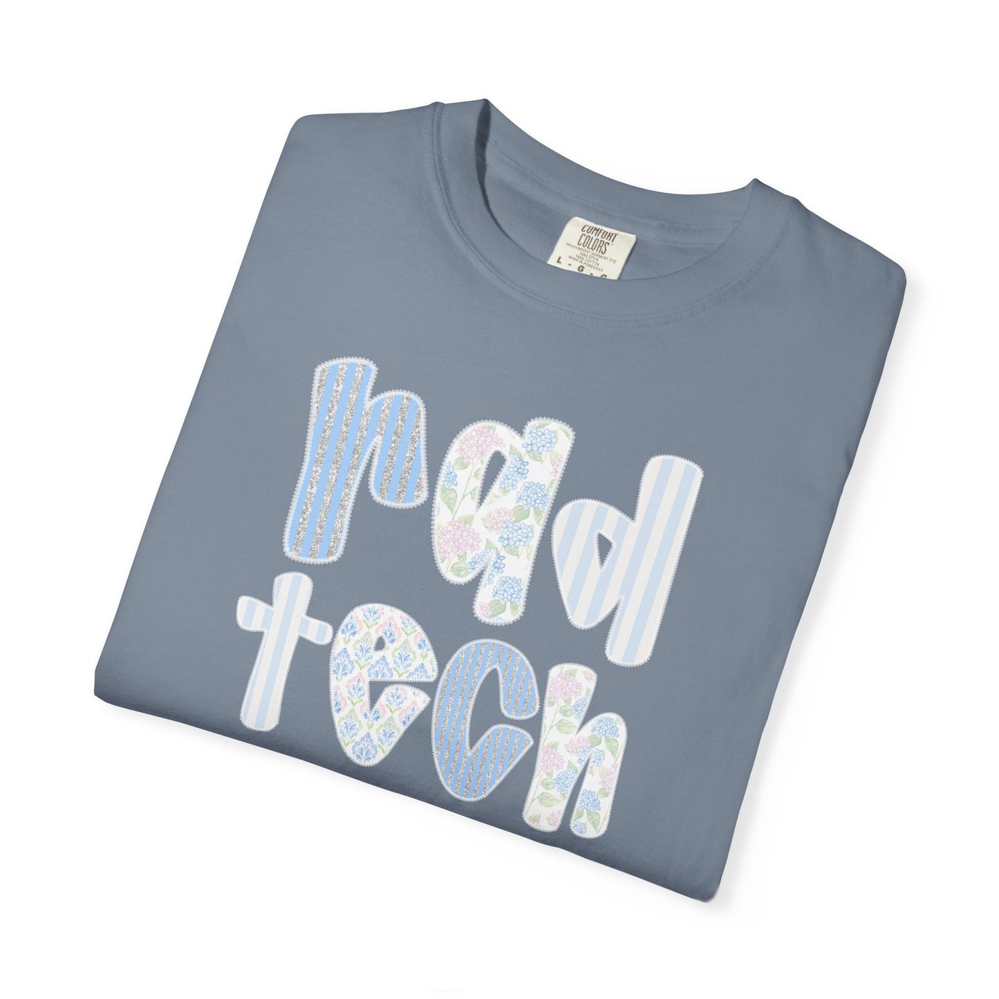 Rad Tech T-Shirt — Retro Floral 'rad tech' Graphic Tee for Radiologic Technologists