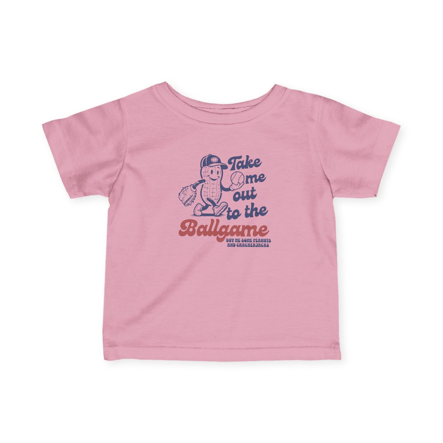 Infant Tee – "Take Me Out to the Ballgame" Vintage Baseball Bodysuit
