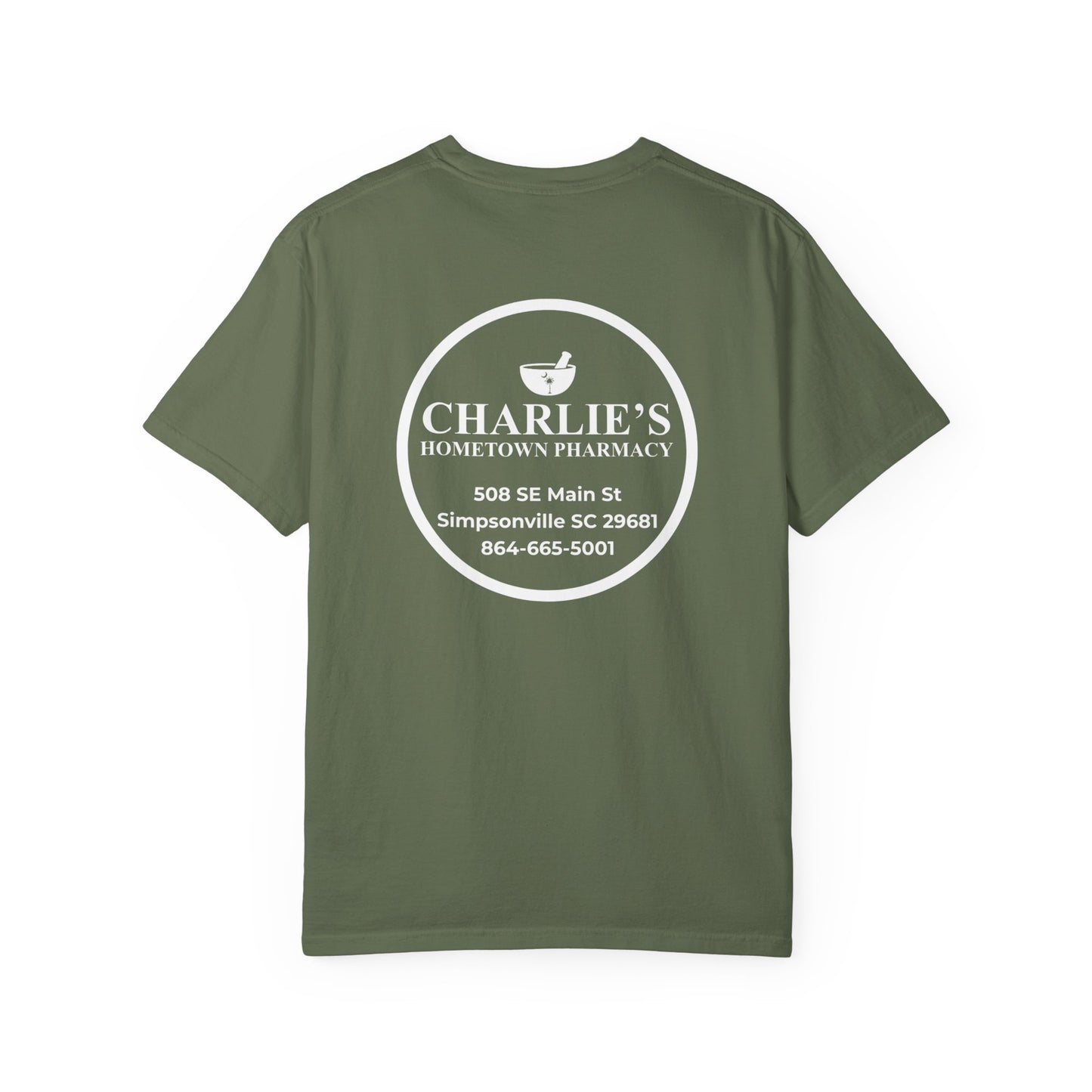 Pharmacy Logo T-Shirt — Charlie’s Hometown Pharmacy Logo Tee