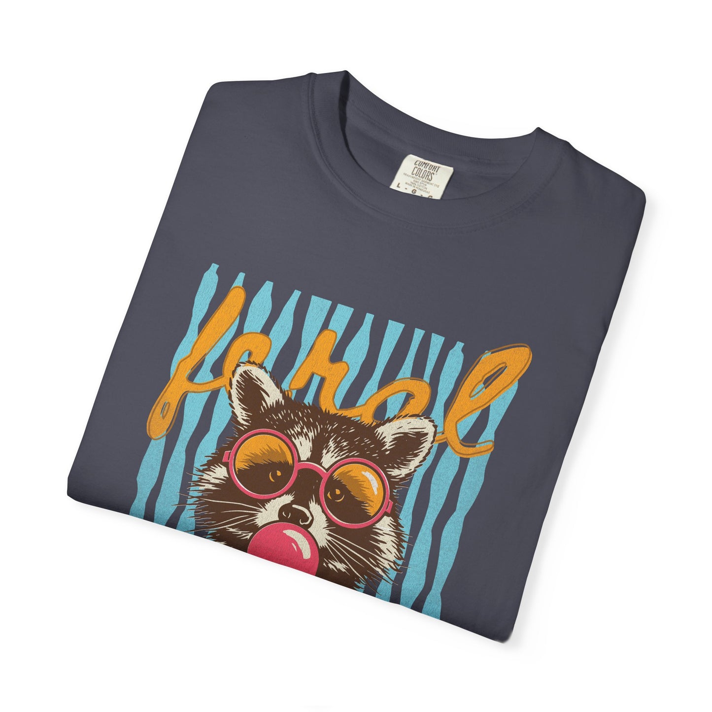 Raccoon Bubblegum Tee — Vintage Sunglasses Graphic T-Shirt