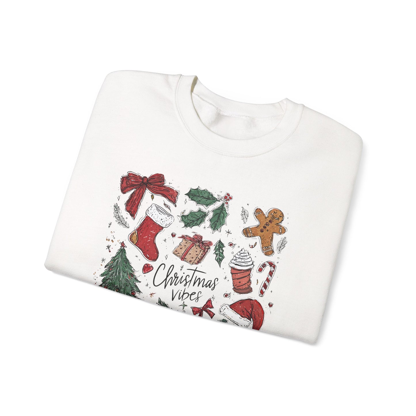 Christmas Doodles Crewneck Sweatshirt