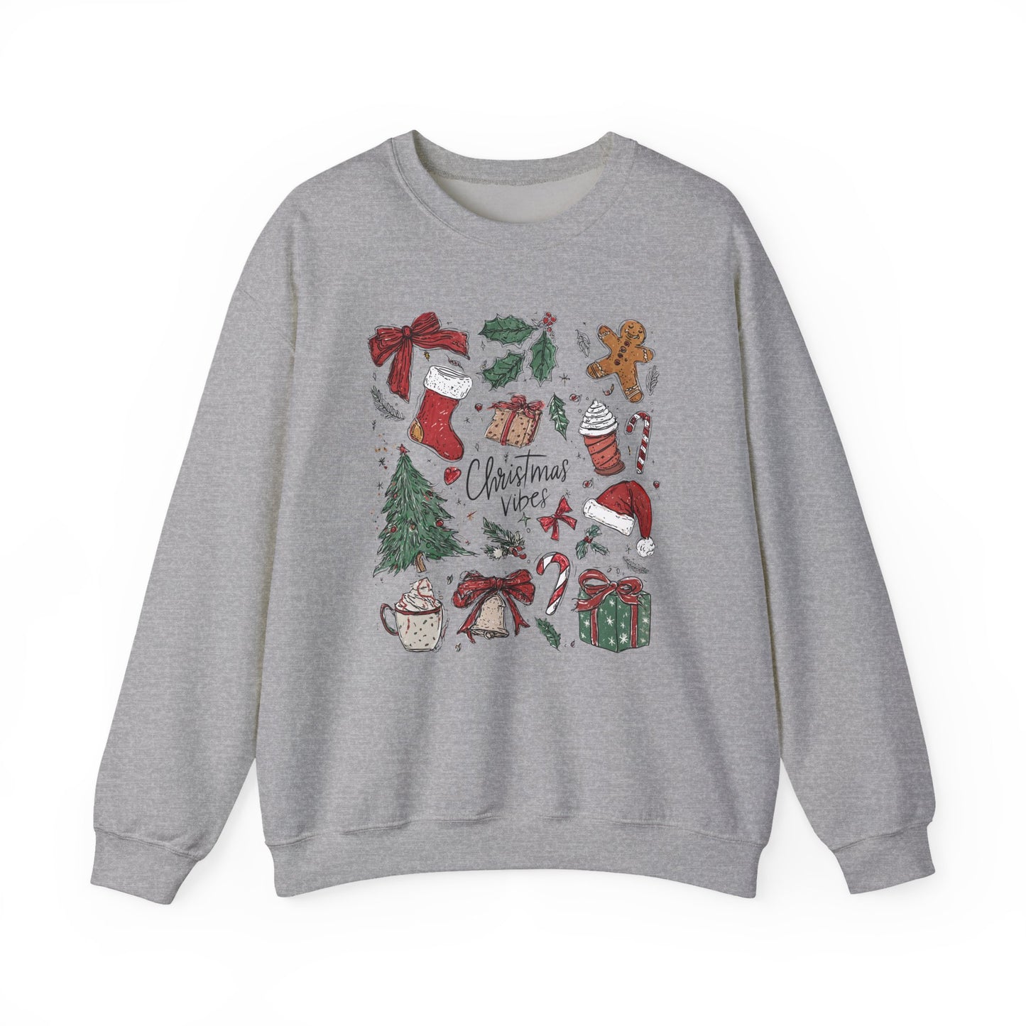 Christmas Doodles Crewneck Sweatshirt