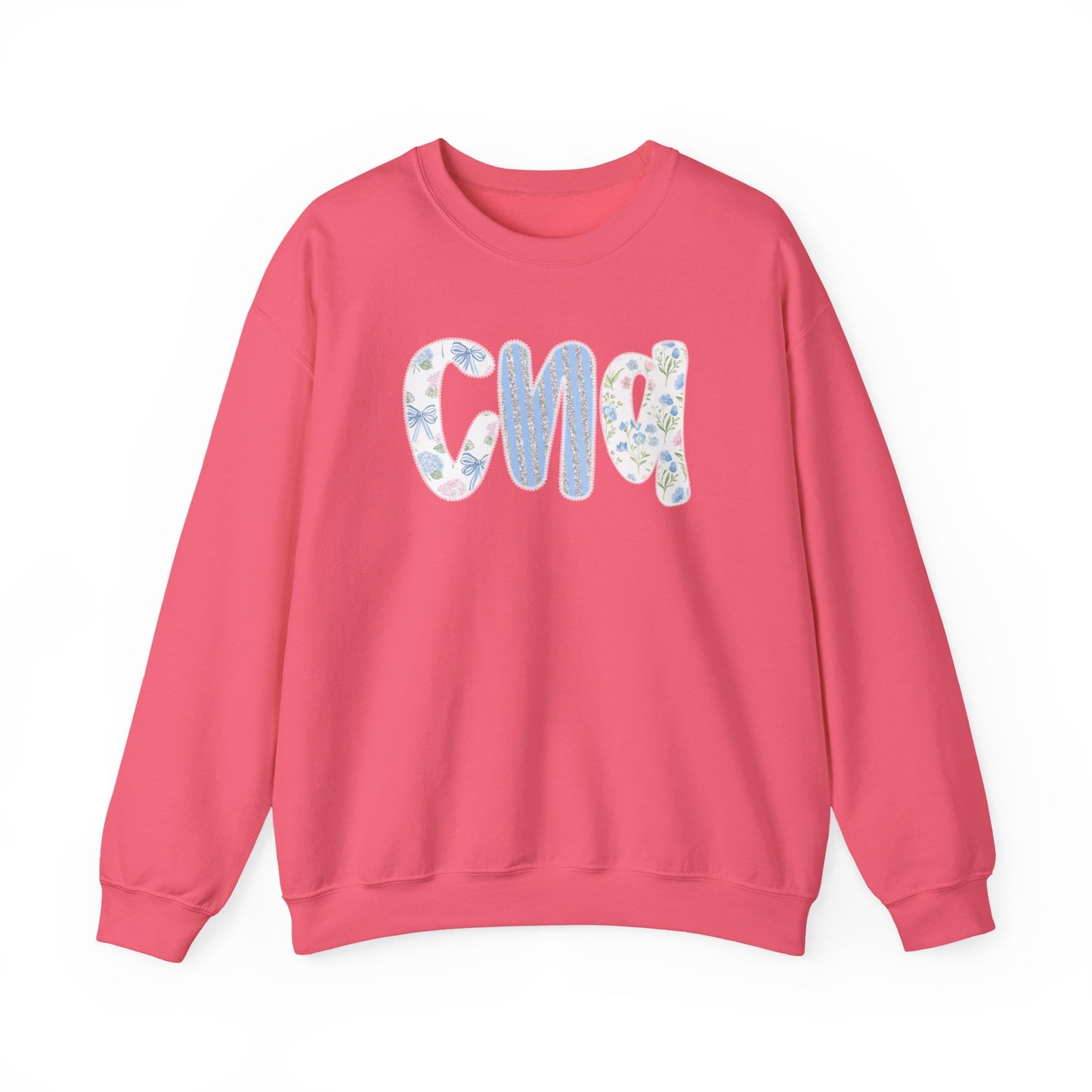 Floral CNA Crewneck Sweatshirt – Pastel Nurse Appreciation Pullover