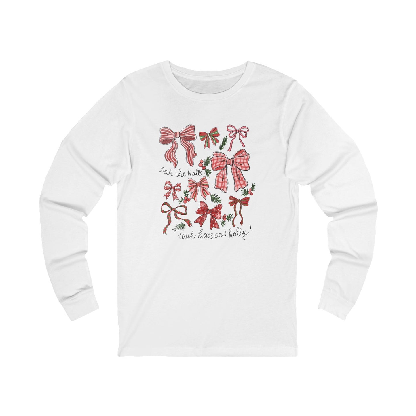Bows & Holly Long-Sleeve Tee