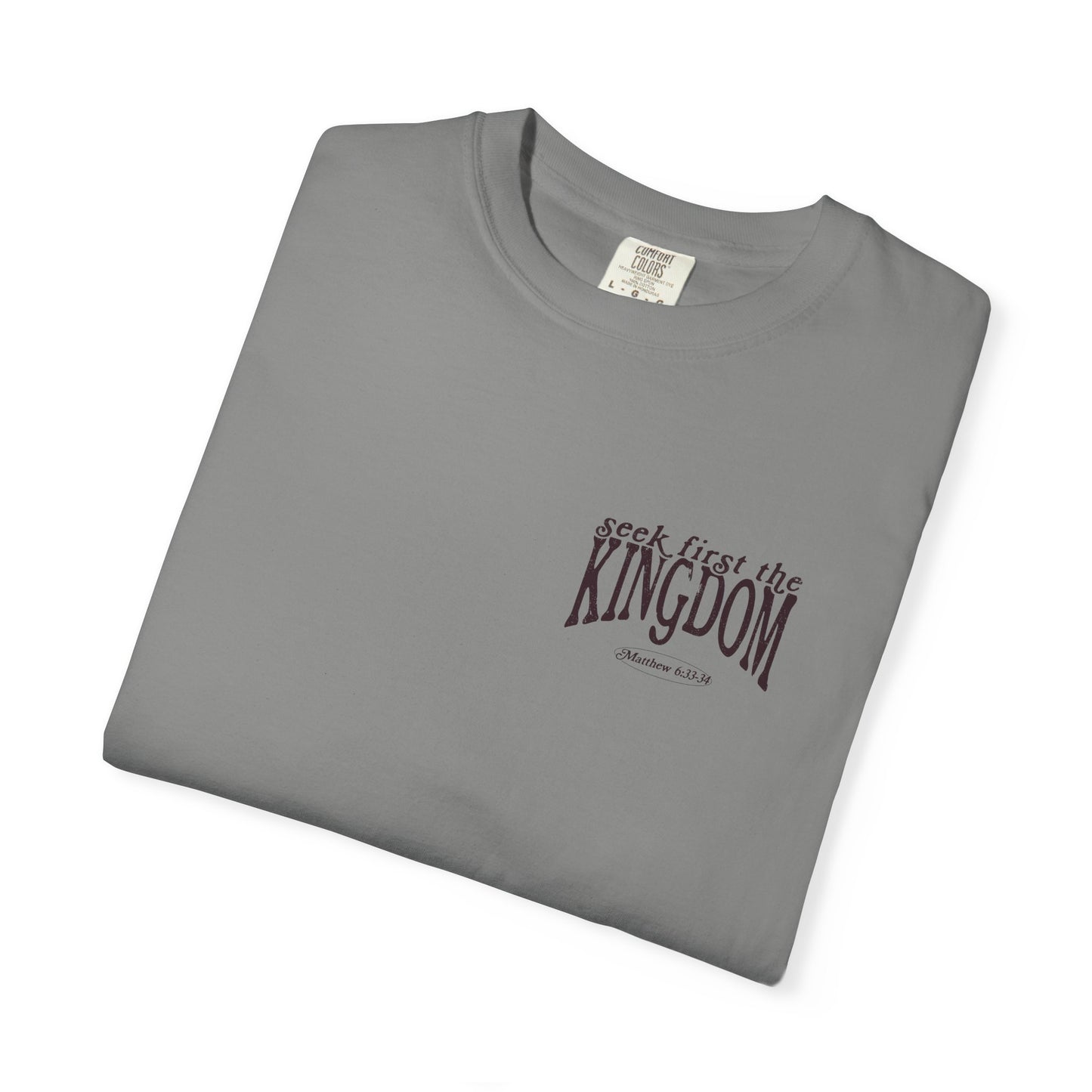 Seek First the Kingdom T-Shirt — Floral Faith Graphic Tee