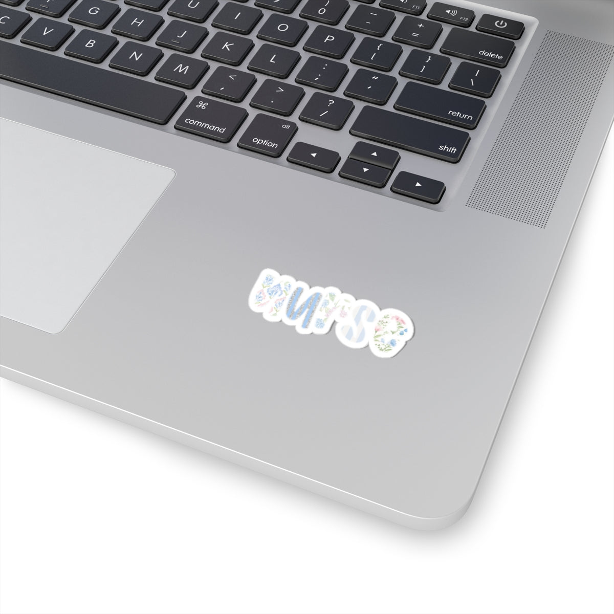 Nurse Floral Kiss-Cut Sticker — Pastel Watercolor Medical Decal for Laptops & Scrubs