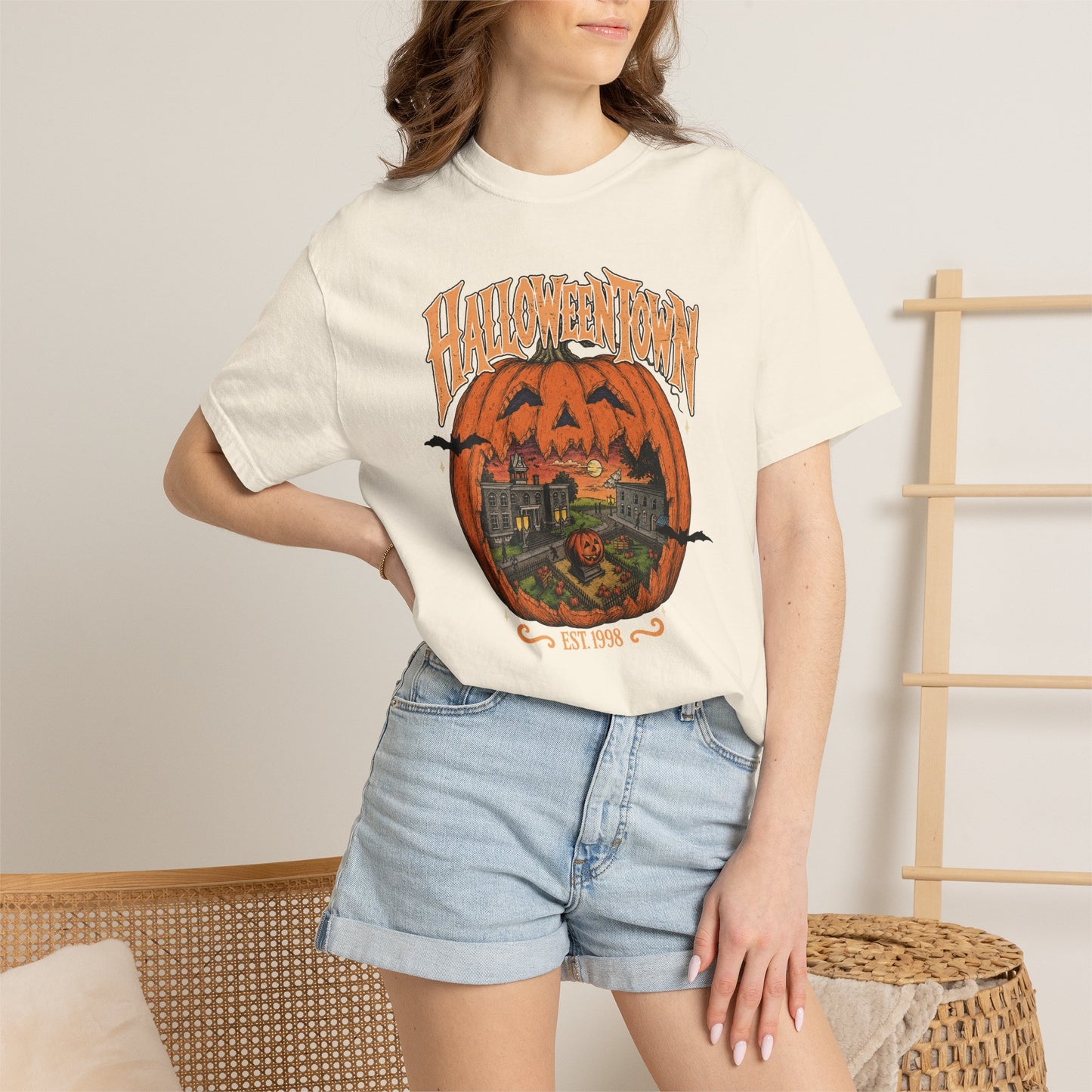 Halloween Town Pumpkin Graphic T-Shirt