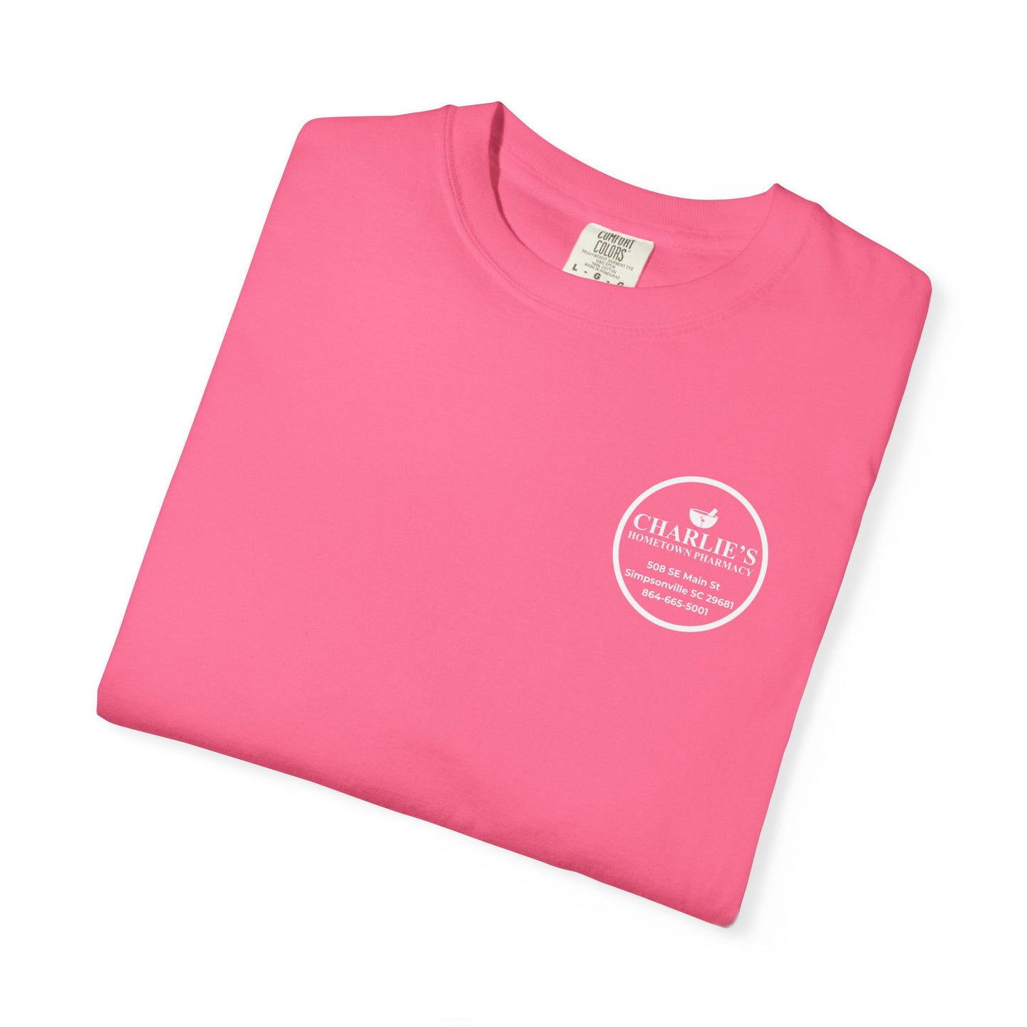 Pharmacy Logo T-Shirt — Charlie’s Hometown Pharmacy Logo Tee
