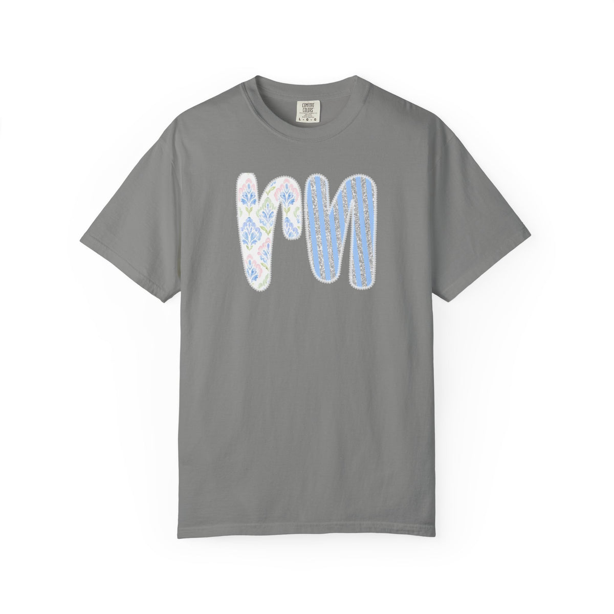 Retro 'RN' Floral Graphic T-Shirt — Garment-Dyed Casual Tee