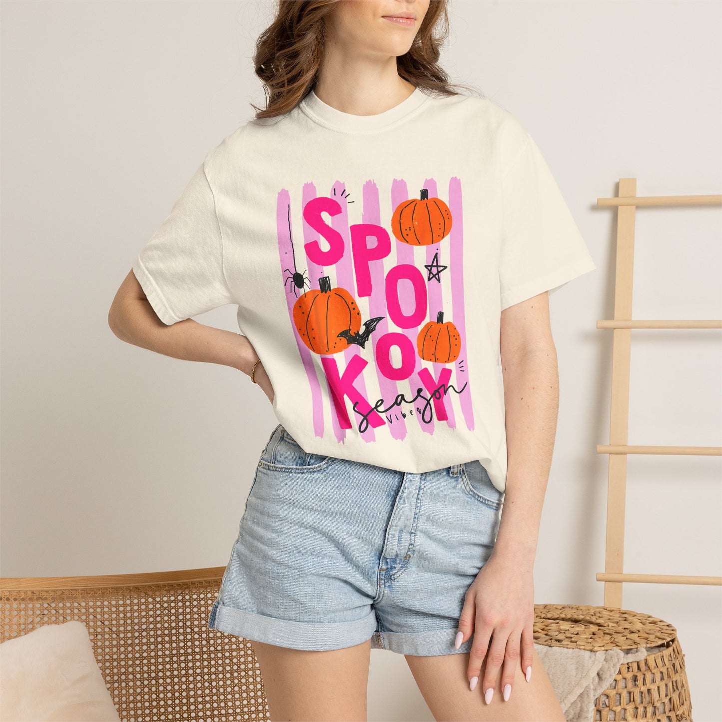 Spooky Season Vibes Pumpkin Tee