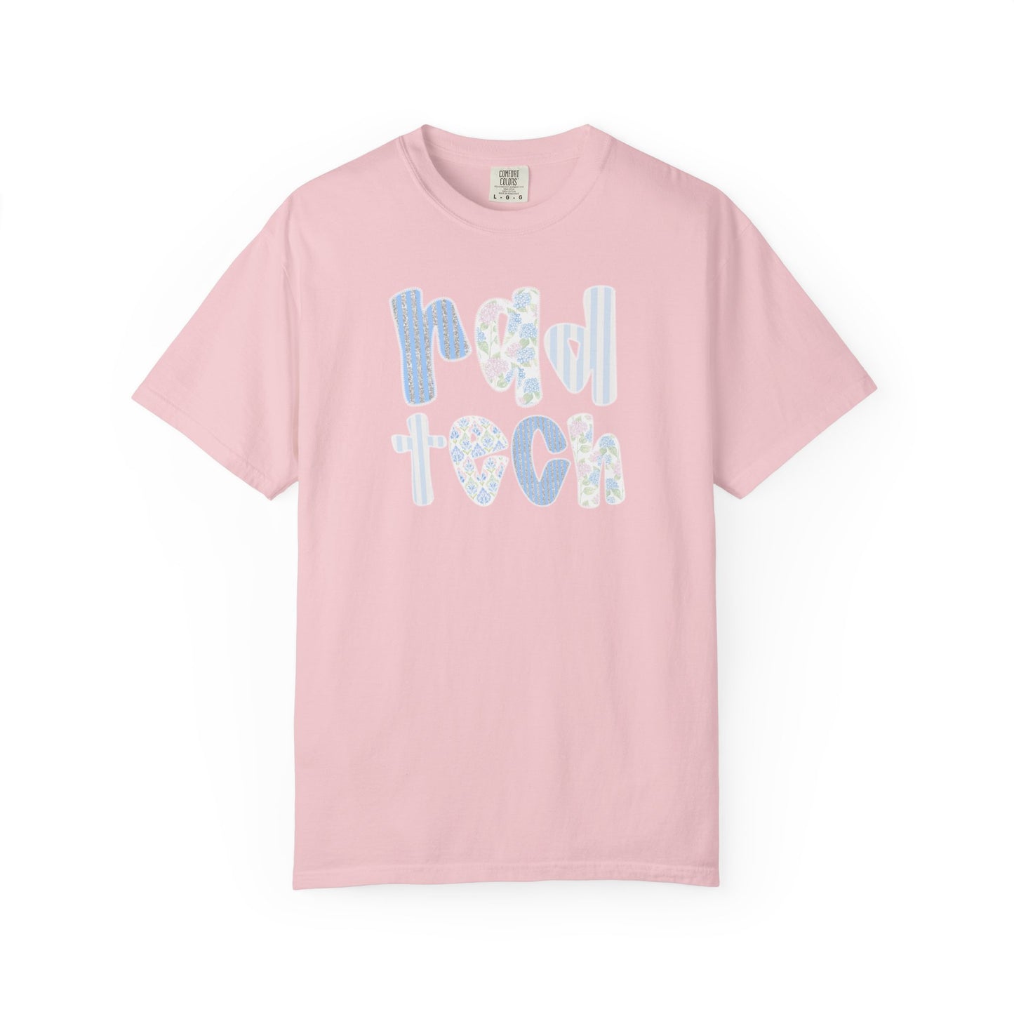Rad Tech T-Shirt — Retro Floral 'rad tech' Graphic Tee for Radiologic Technologists
