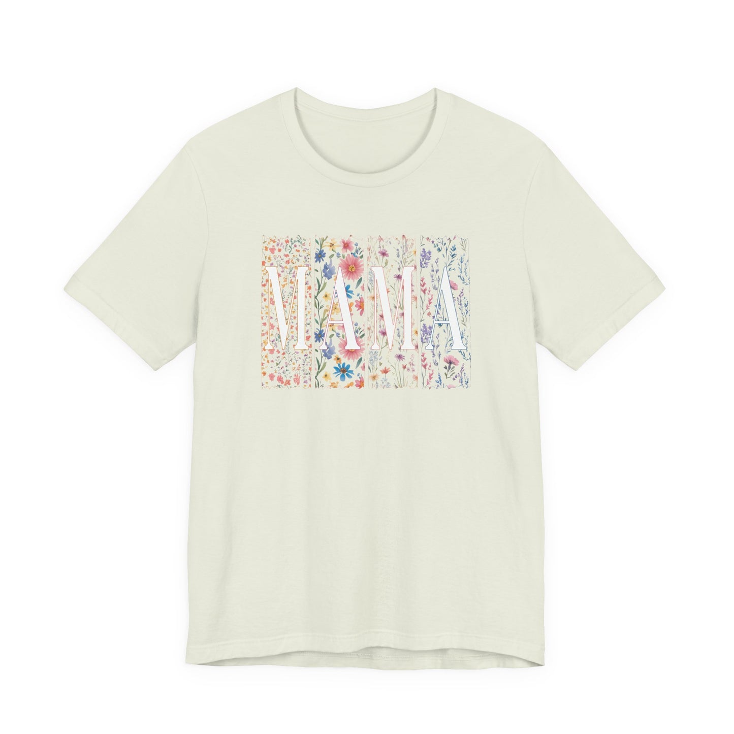 Mama Floral Tee — Soft Pink Mother’s Day Shirt with Floral Typography