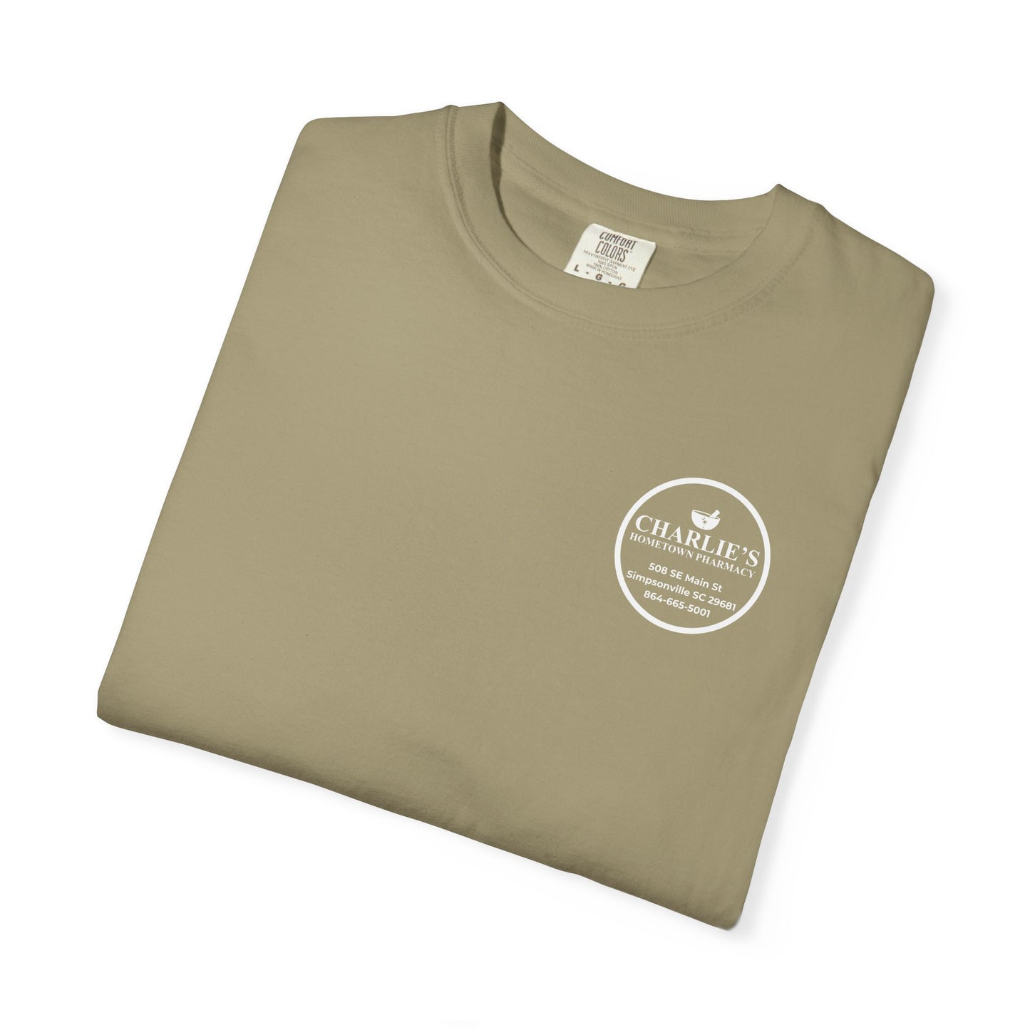Pharmacy Logo T-Shirt — Charlie’s Hometown Pharmacy Logo Tee