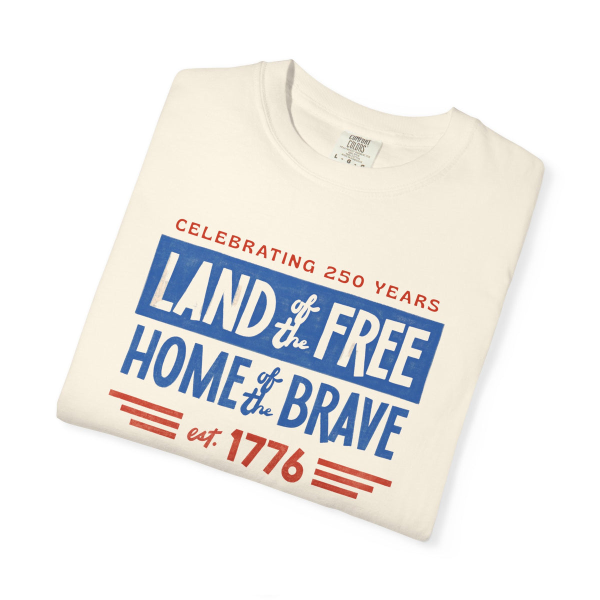 Patriotic 'Land of the Free, Home of the Brave' T-Shirt