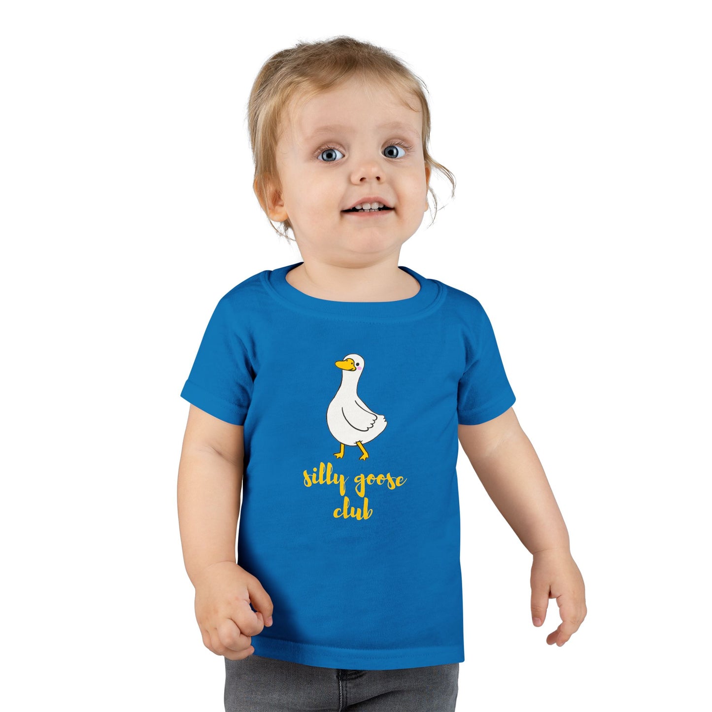 Toddler T-Shirt — Silly Goose Club Cute Cartoon Goose Kids Tee