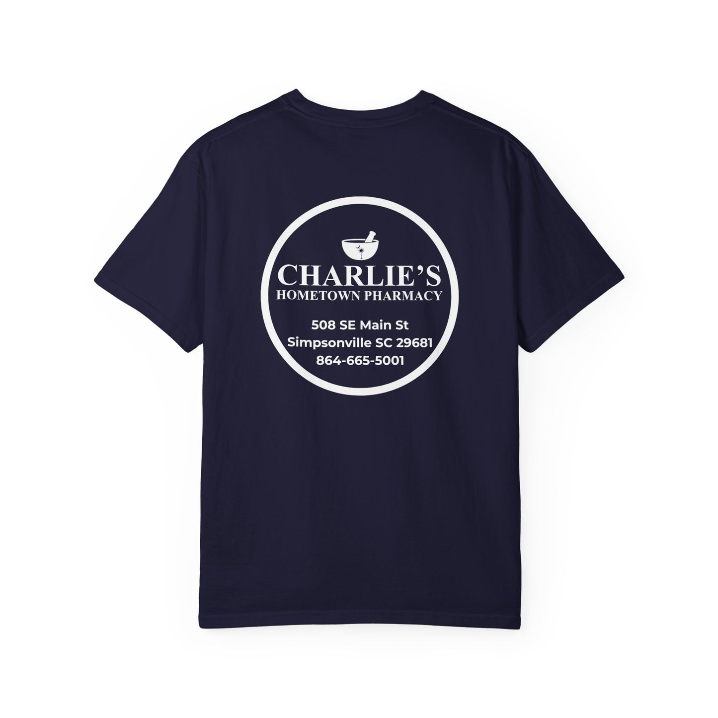 Pharmacy Logo T-Shirt — Charlie’s Hometown Pharmacy Logo Tee