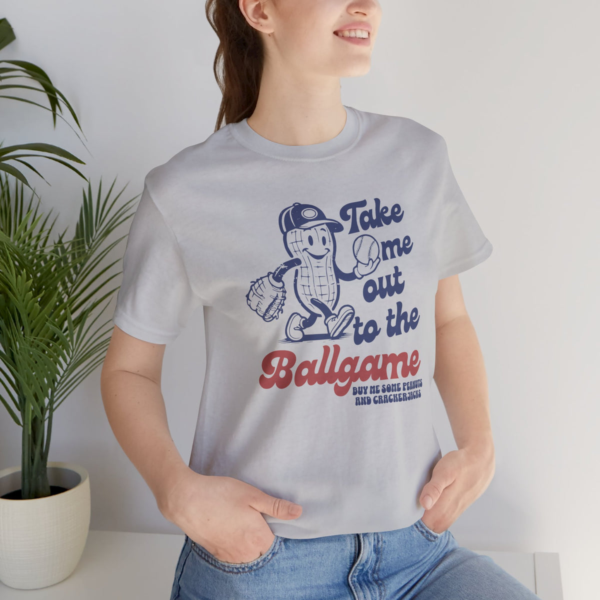 Baseball Tee — "Take Me Out to the Ballgame" Vintage Mascot T-Shirt