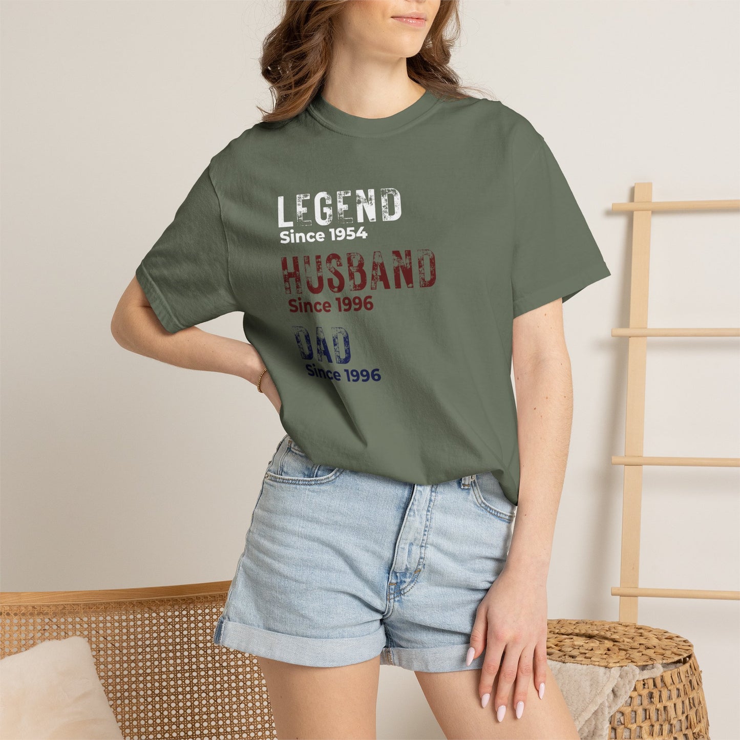 CUSTOM Legend, Husband, Dad T-Shirt — Vintage Tribute Tee