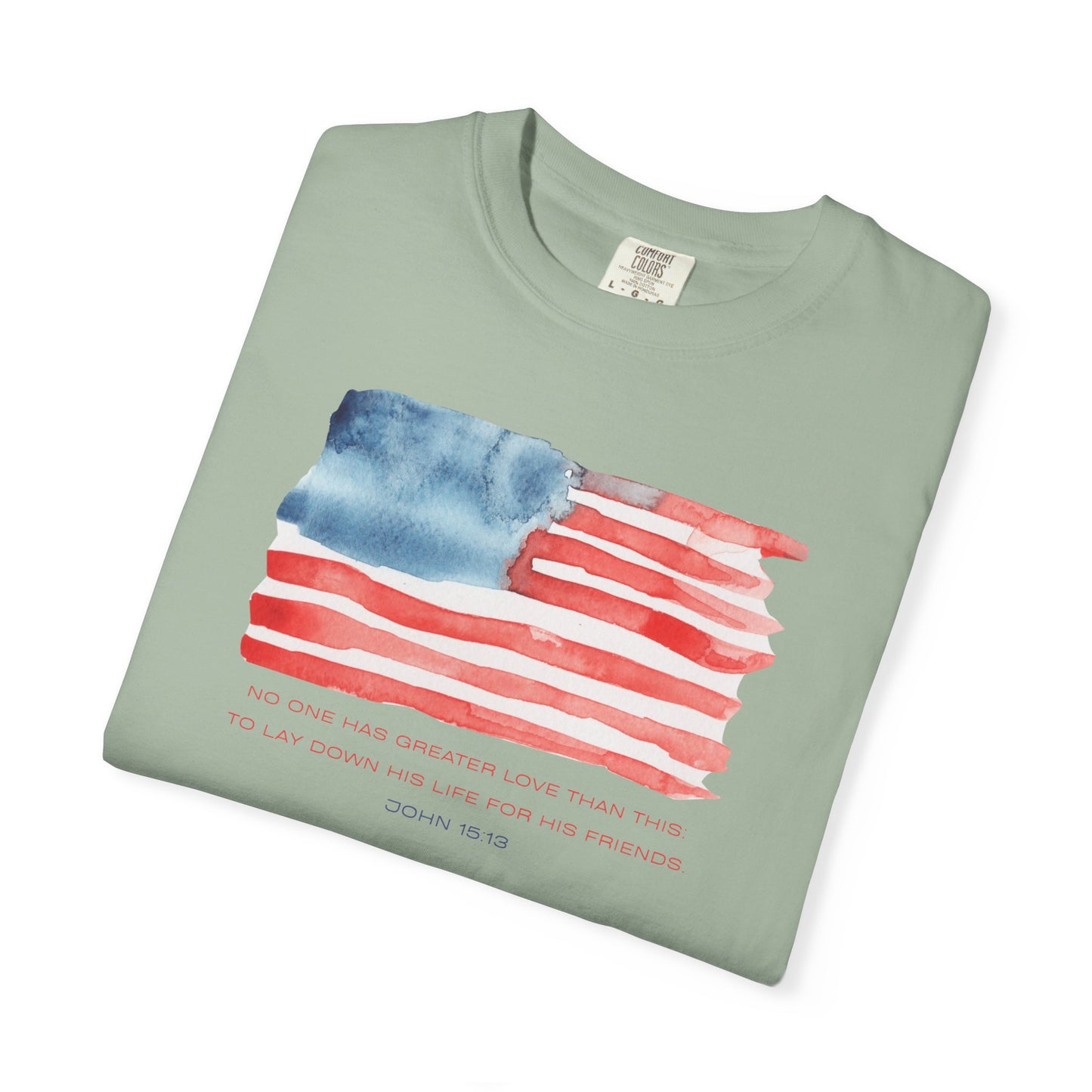 American Watercolor Flag T-Shirt