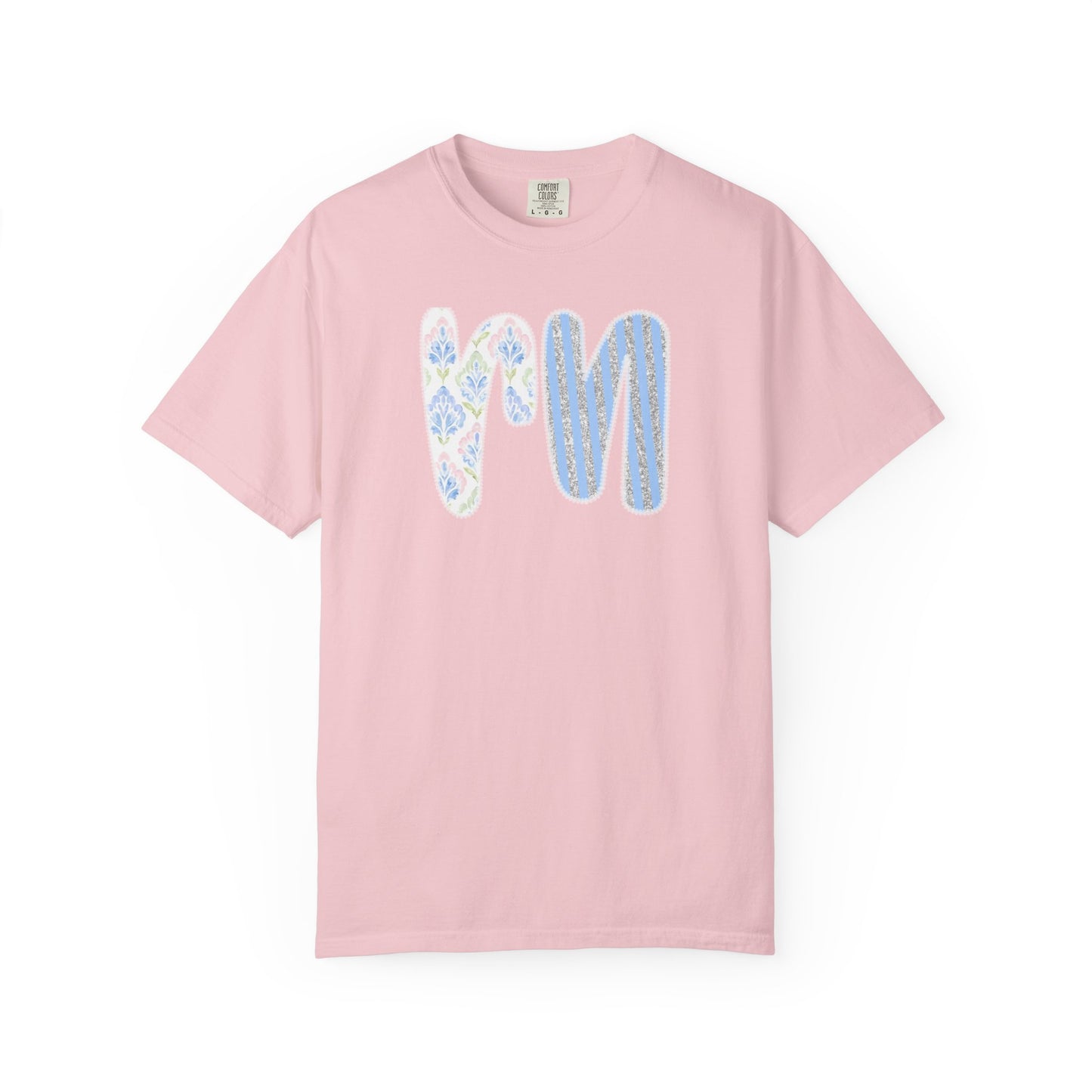 Retro 'RN' Floral Graphic T-Shirt — Garment-Dyed Casual Tee