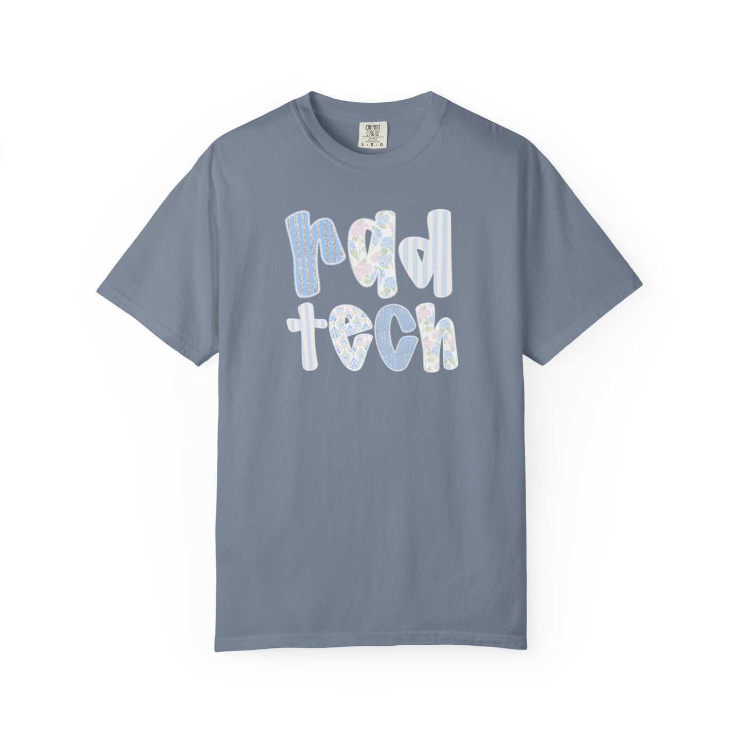 Rad Tech T-Shirt — Retro Floral 'rad tech' Graphic Tee for Radiologic Technologists