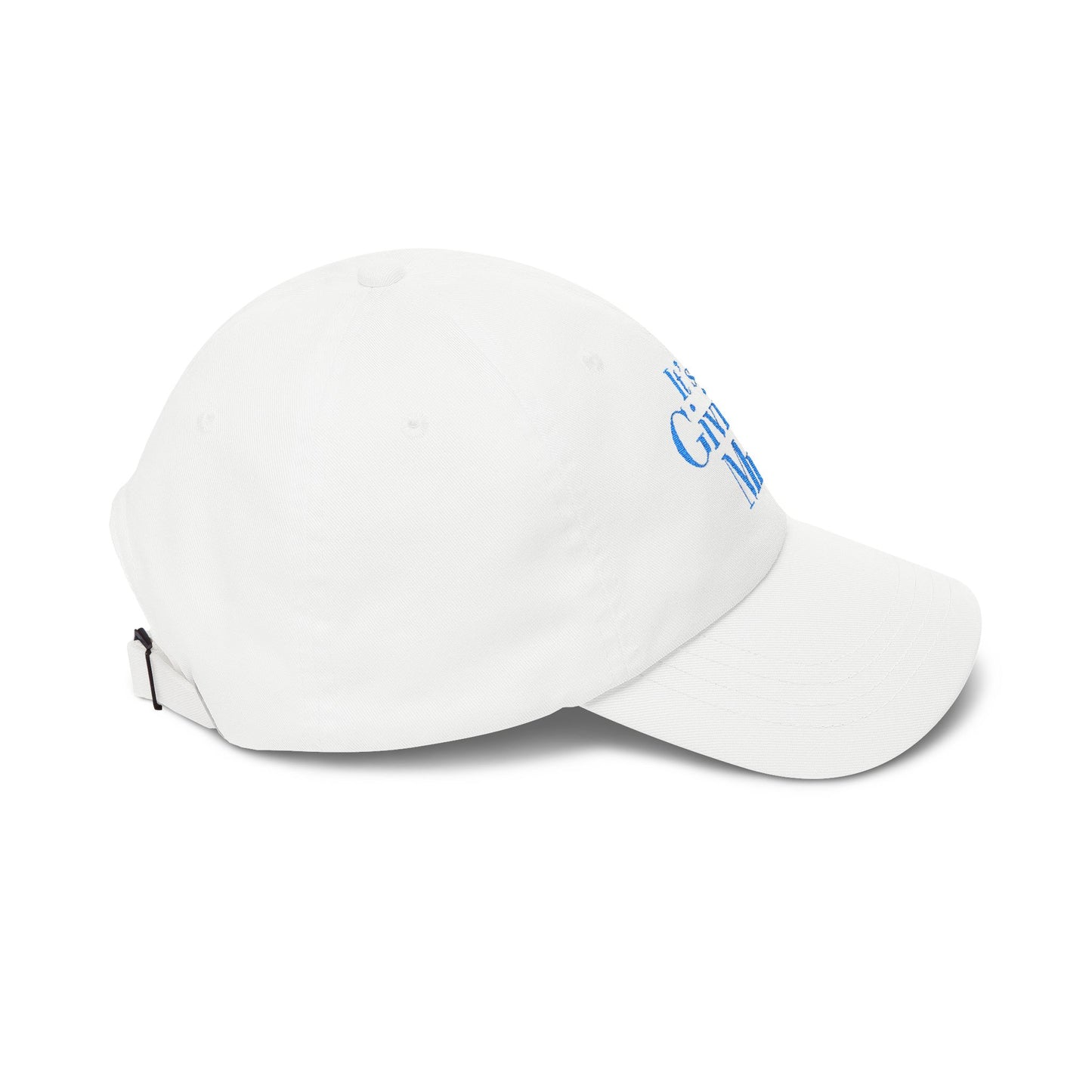 Dad Cap — "It's Giving Mrs" Embroidered White Baseball Hat
