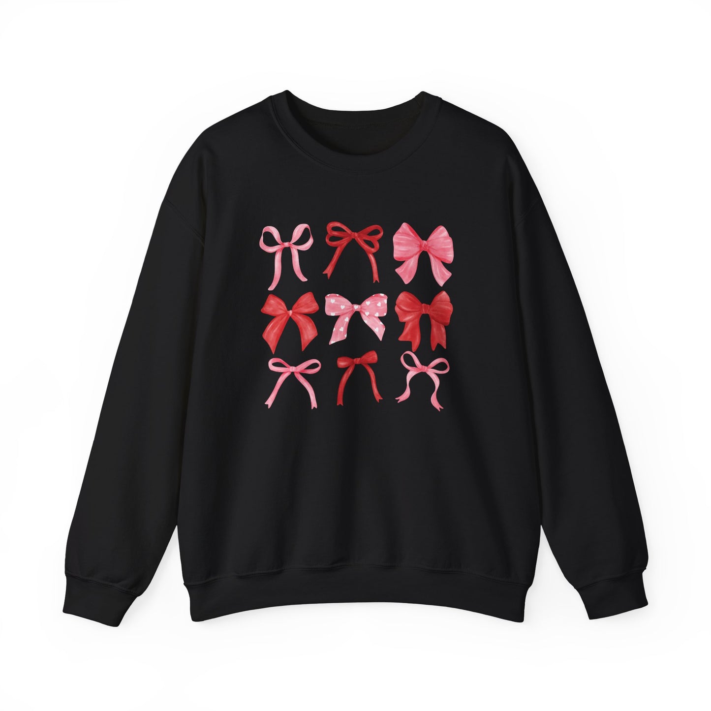 Bow Pattern Crewneck Sweatshirt
