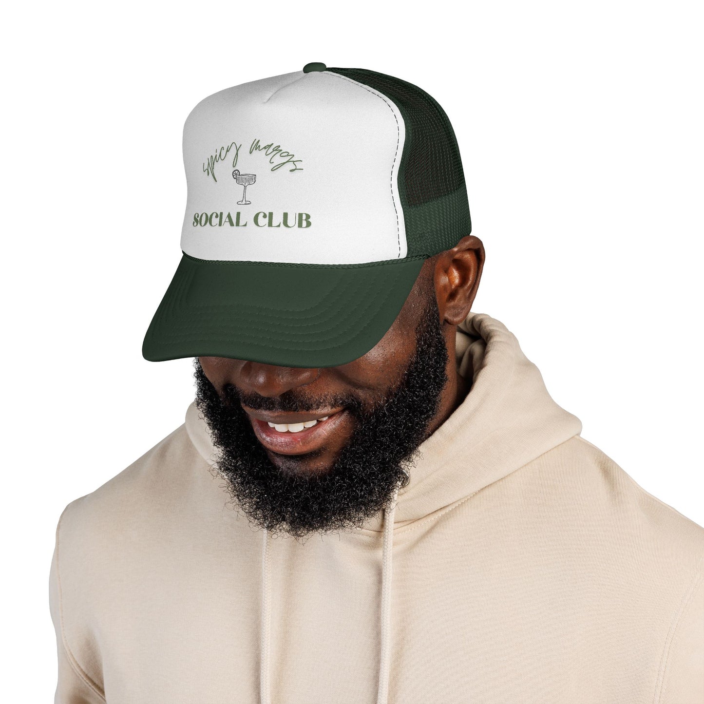 Trucker Cap — 'Spicy Margs' Social Club Embroidered Unisex Hat