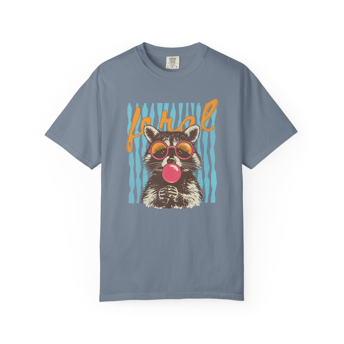 Raccoon Bubblegum Tee — Vintage Sunglasses Graphic T-Shirt